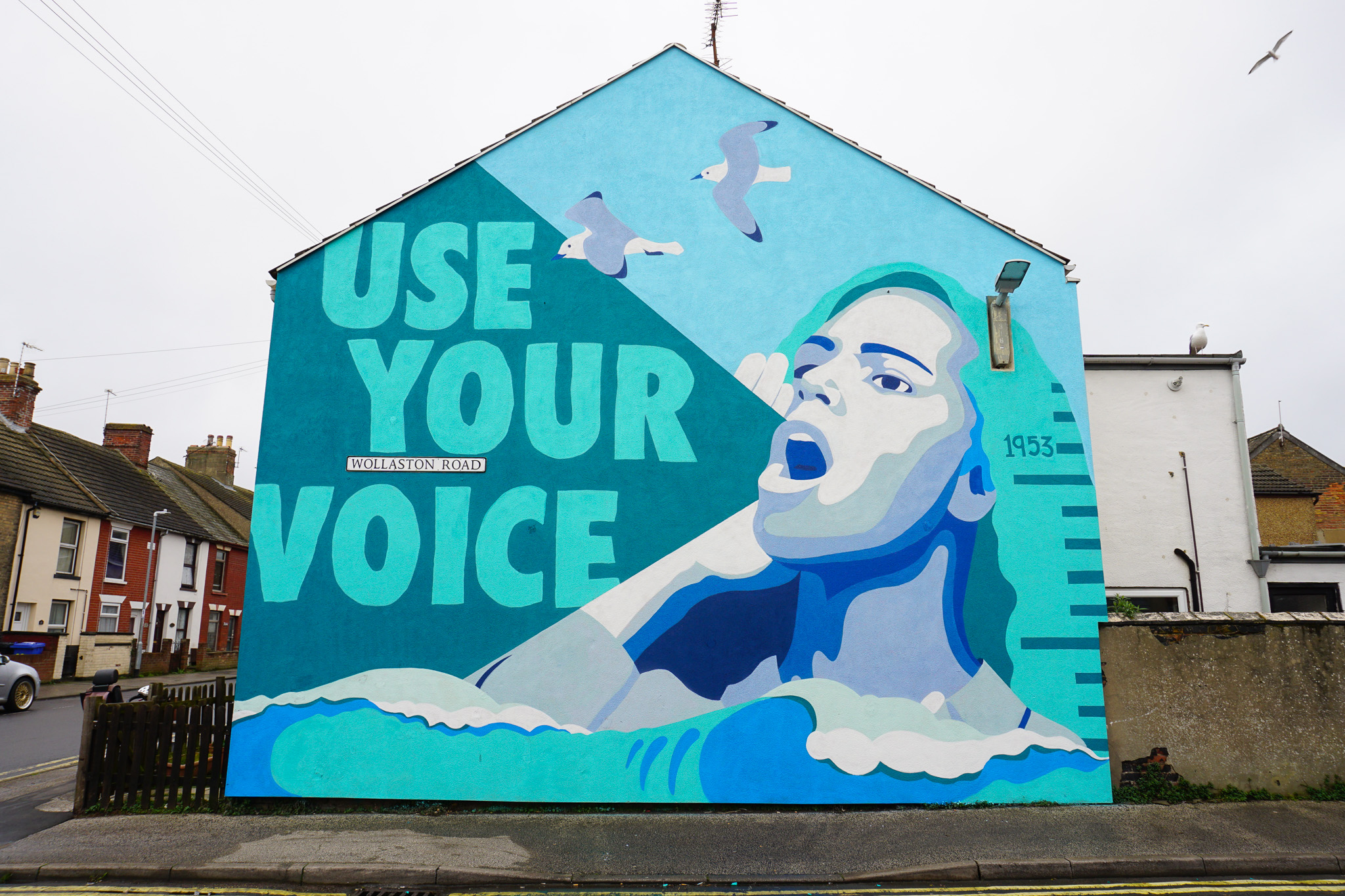 Example of a Wild Walls mural in Lowestoft