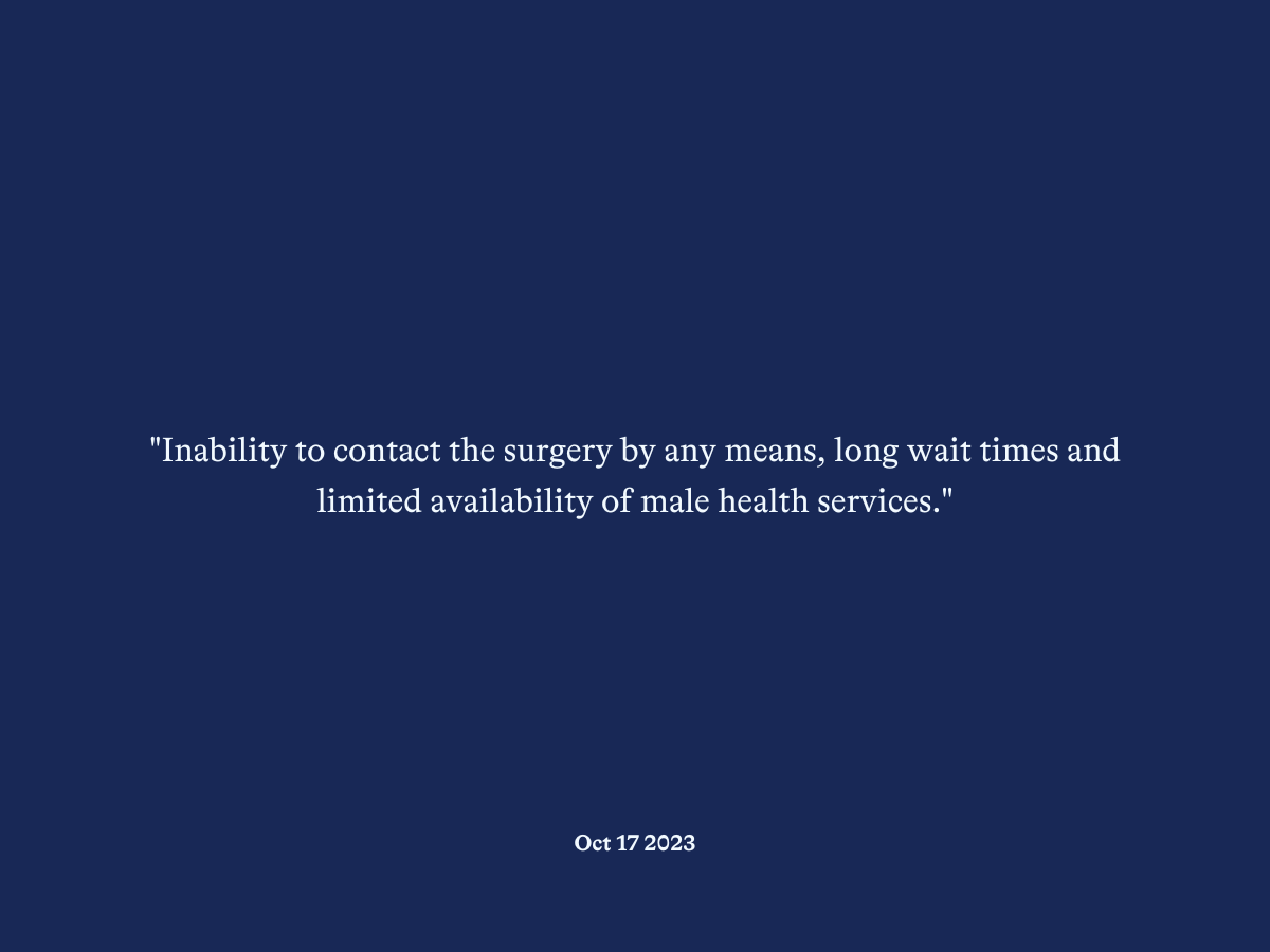 "Inability to book routine appointments online, frustration with the website and reliance on phone calls."