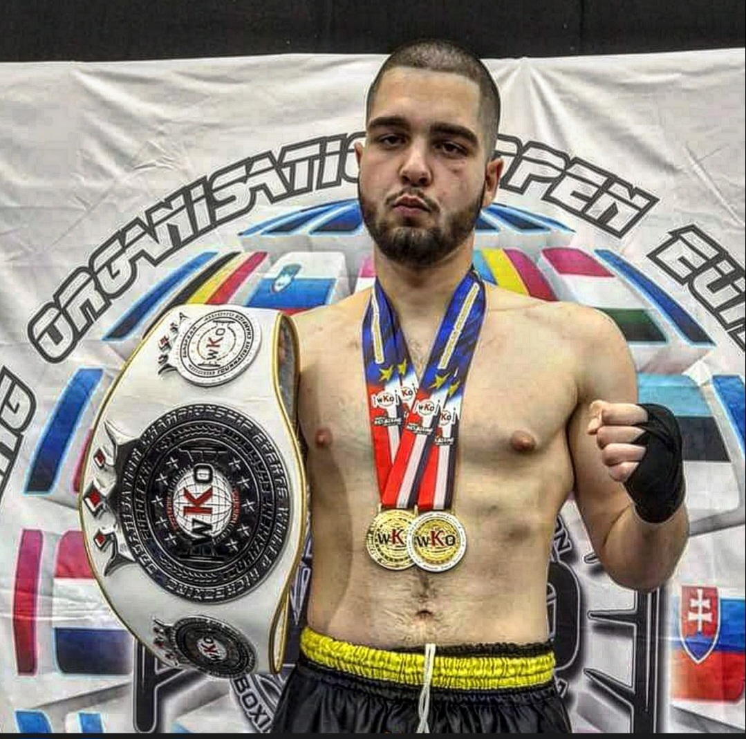 Martin Dimitrov with his belt