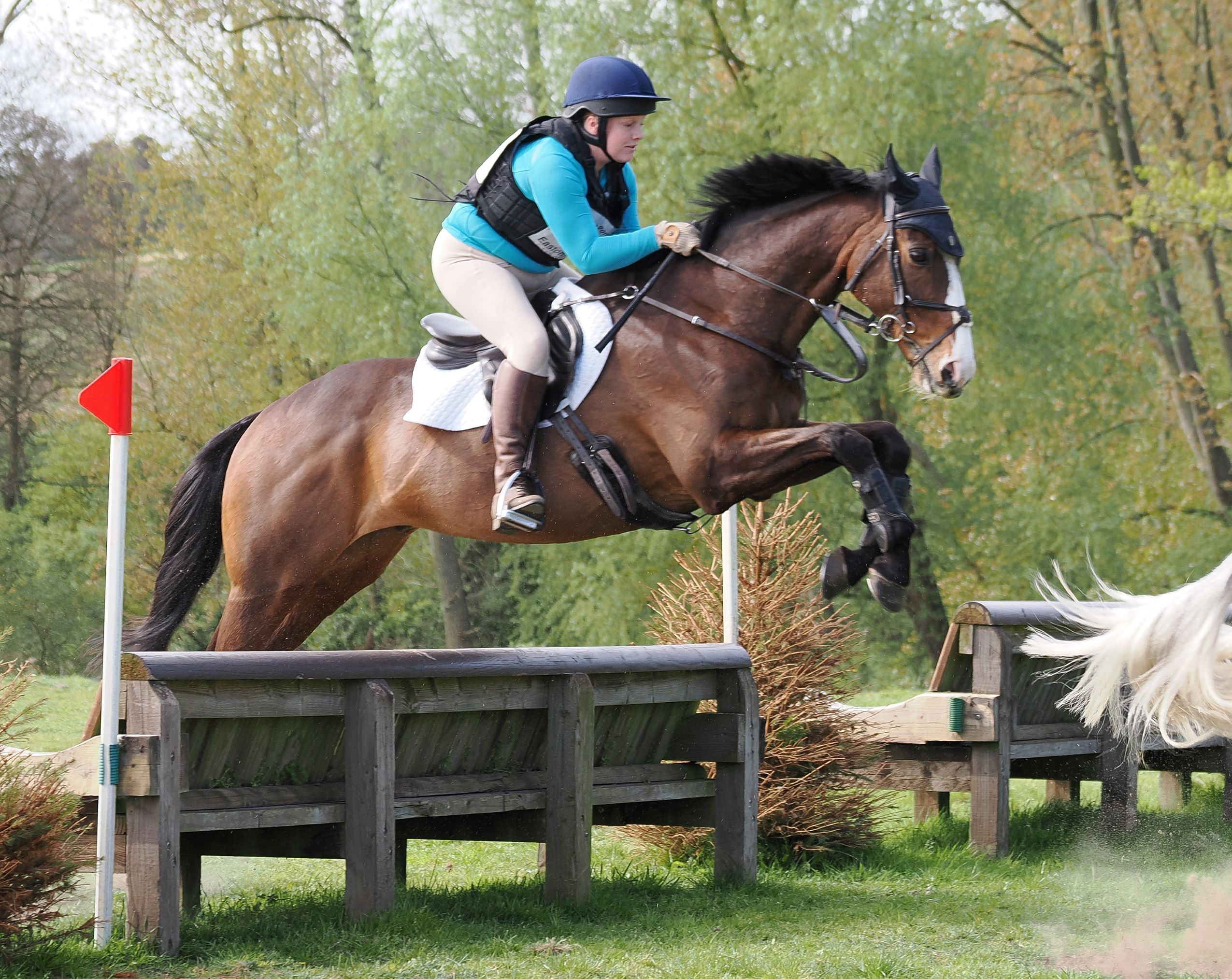 Harriet Aitchison riding a horse