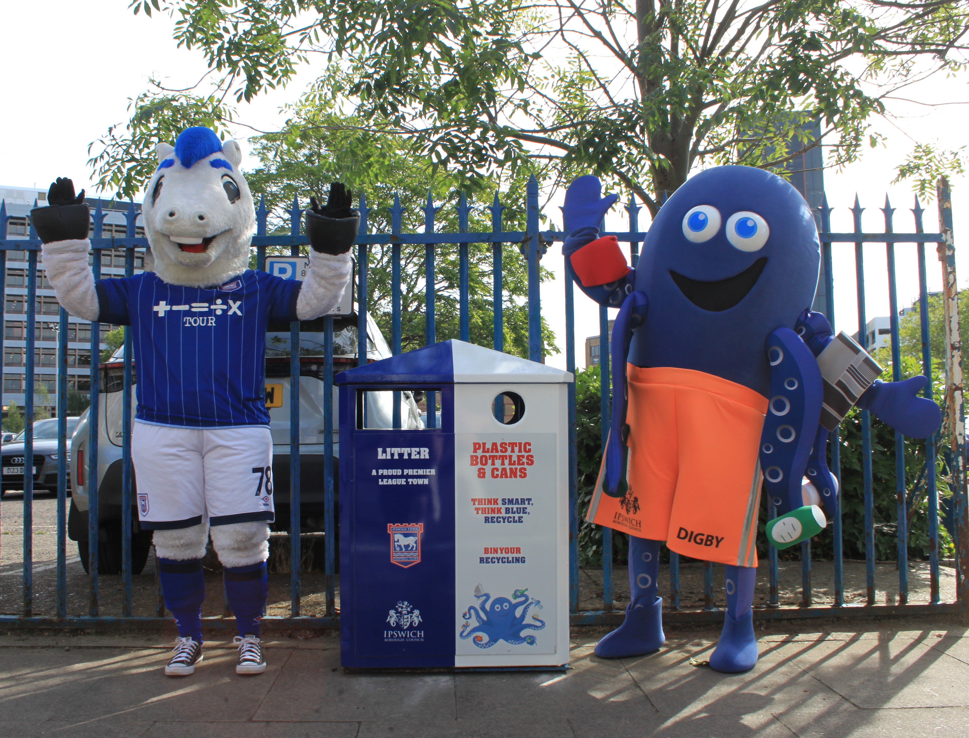 New ITFC-themed bins