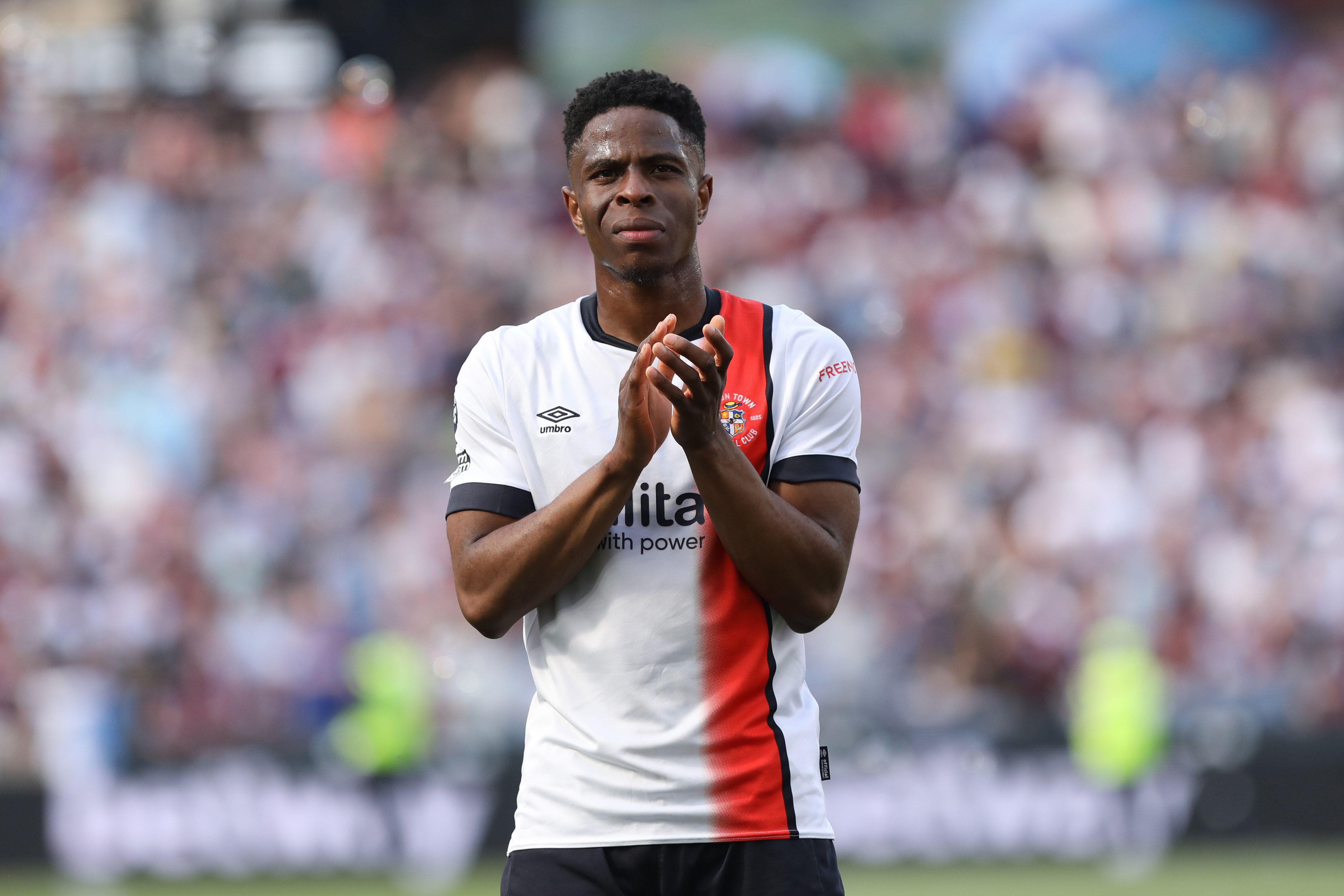 Chiedozie Ogbene playin for Luton