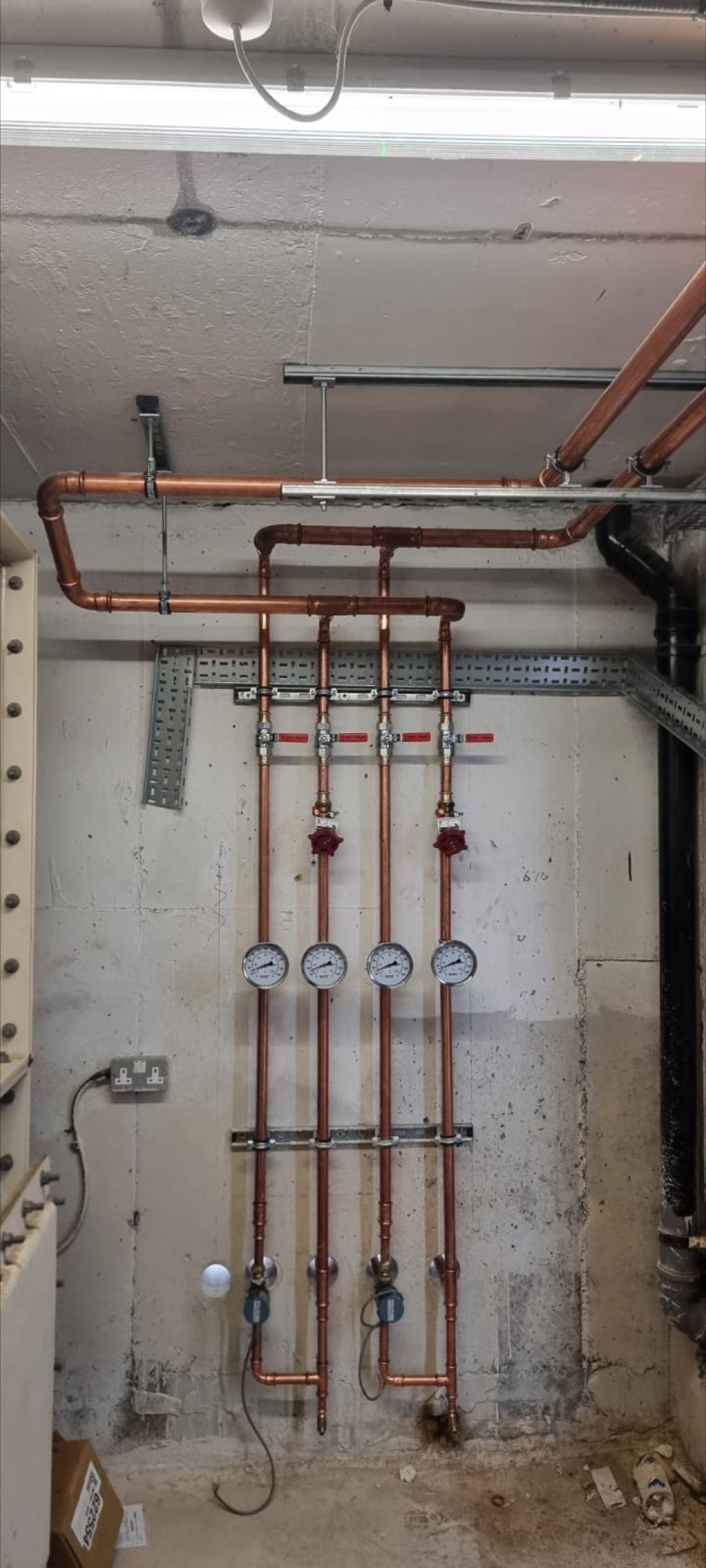 Plumbing for the new hear pumps