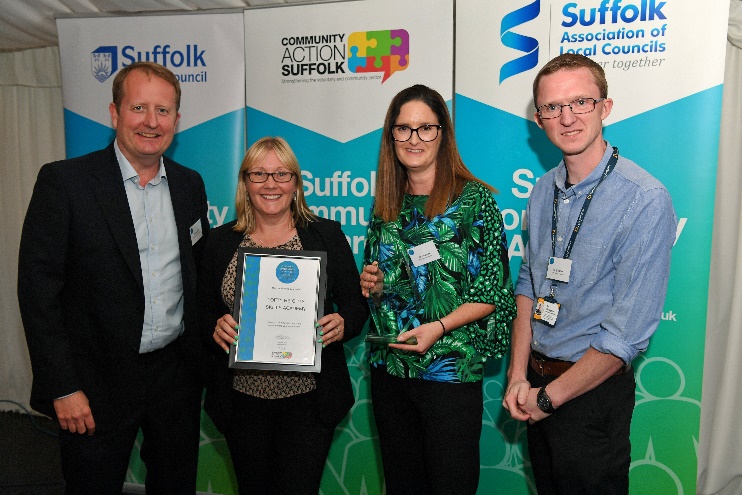 Lofty Heights Skills Academy, winners of the Anne Dunford OBE Award, presented by Chris Dunford