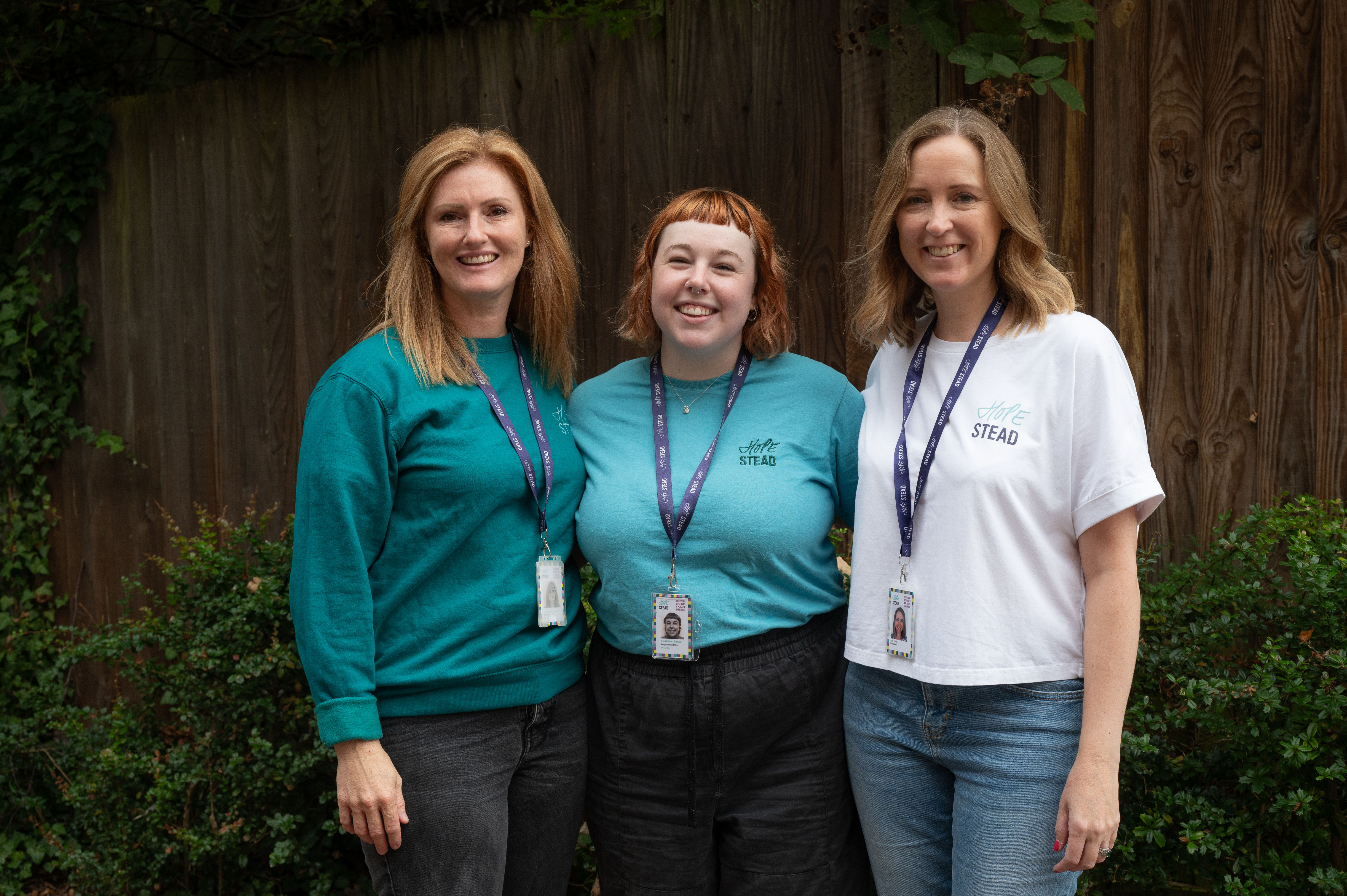 Hopestead team members Danielle Green, Bethan Bishop and Lucy Parish