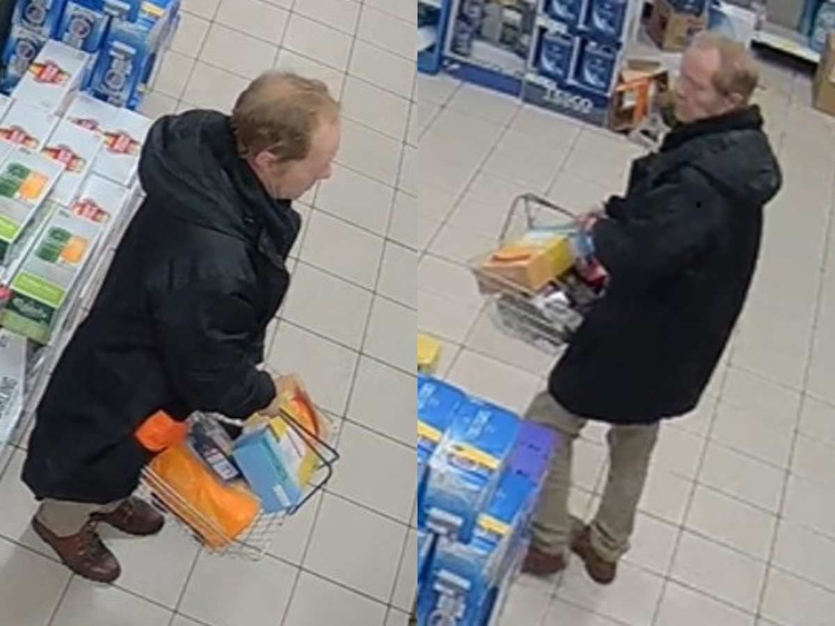 Two images of a potential witness