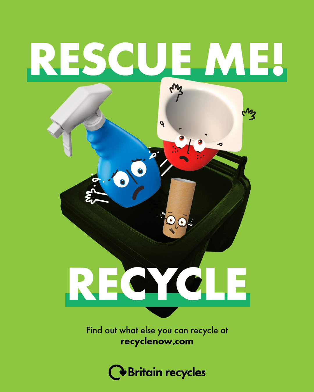Rescue Me - Recycle poster