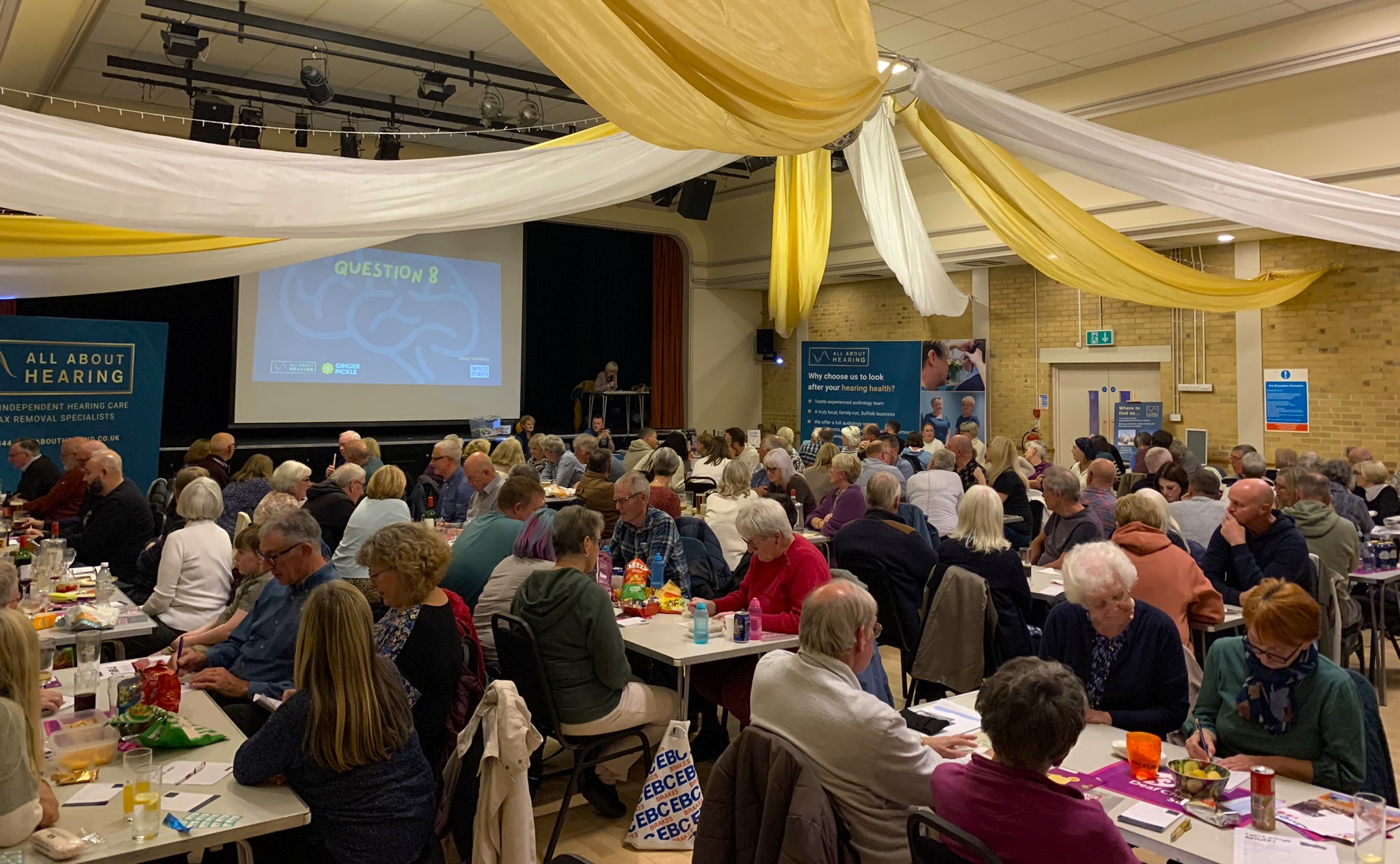 24 tables attended All About Hearing's Charity Quiz Night last October