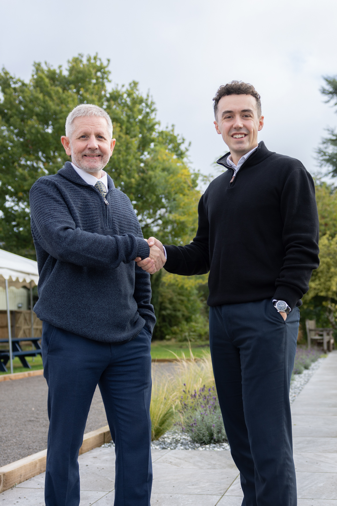 Tim Goulding, Founder and Managing Director of Ipswich Computers, with newly-appointed Director Craig Starling
