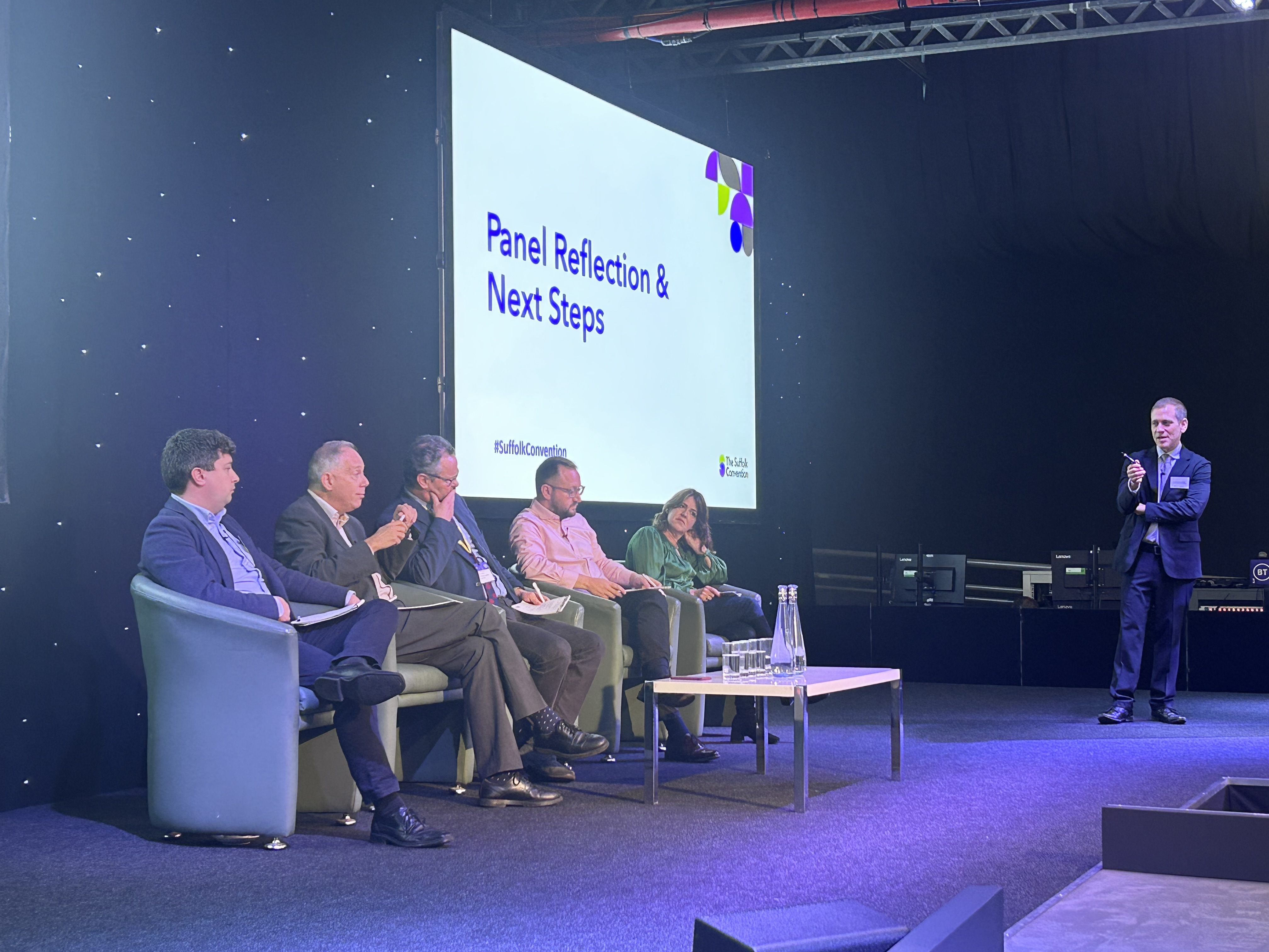 Panel discussion at the Suffolk Convention at BT's Adastral Park