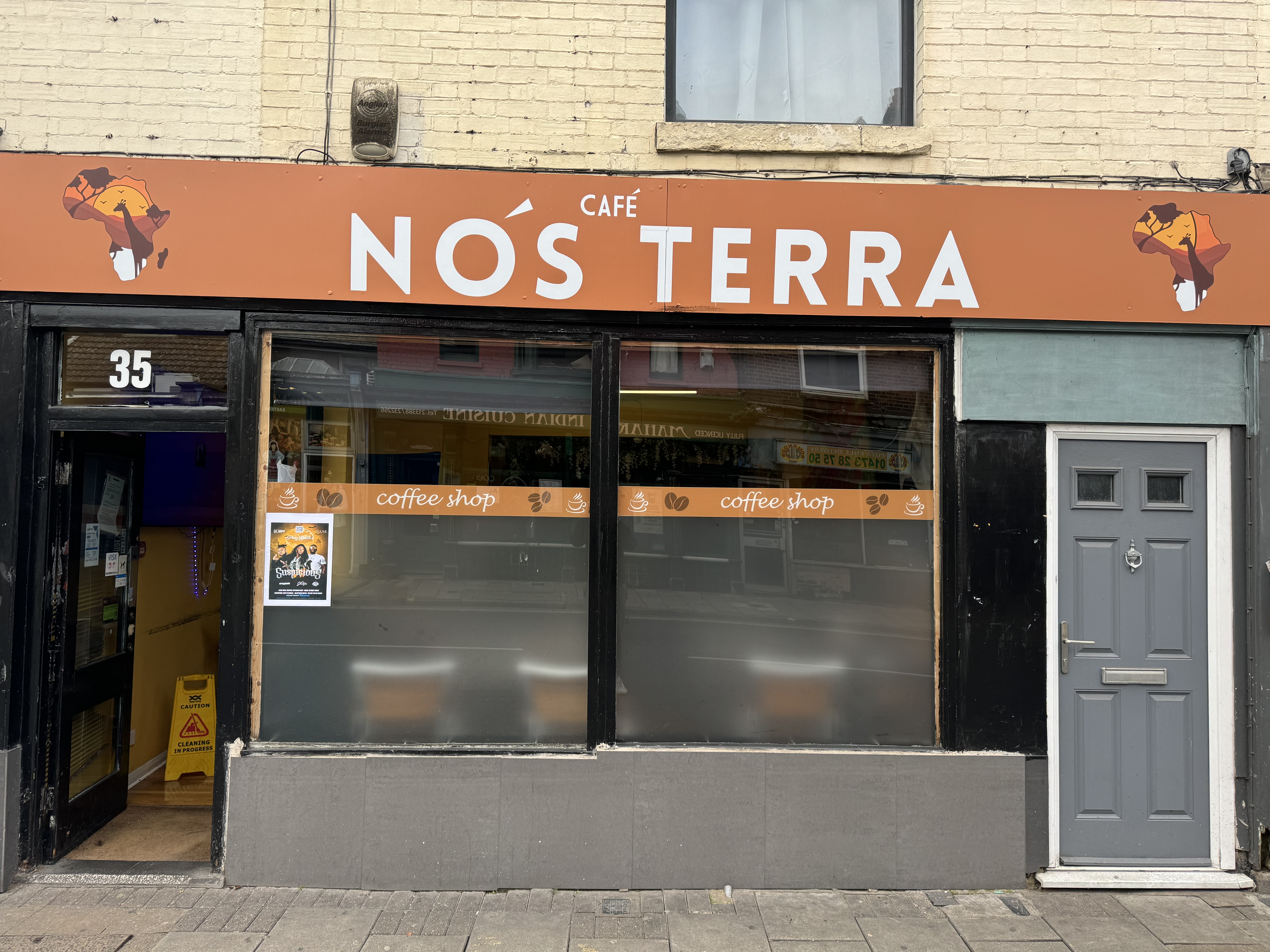 Café Nos Terra on Norwich Road, Ipswich