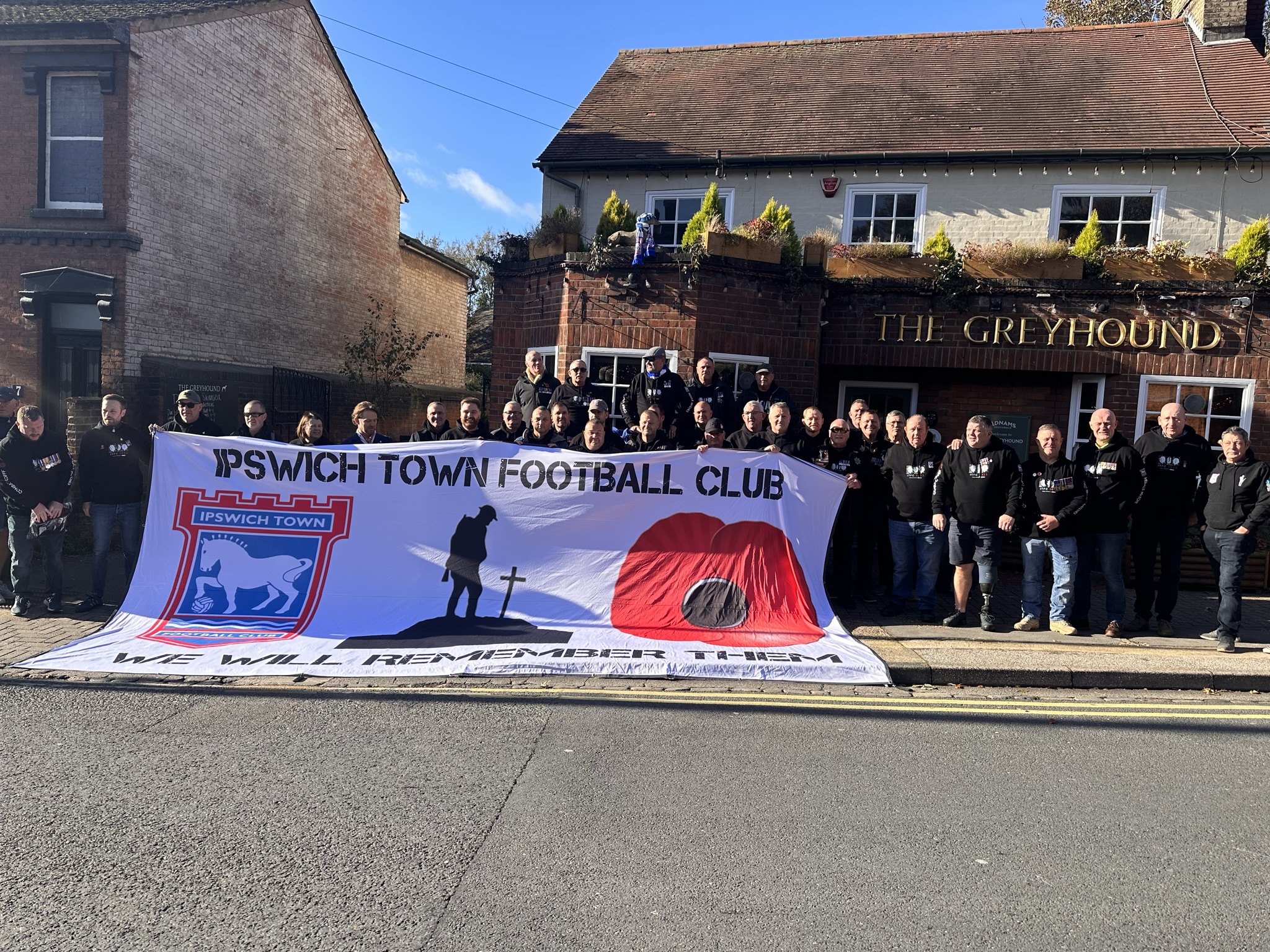 Medals2Matches outside The Greyhound in 2023