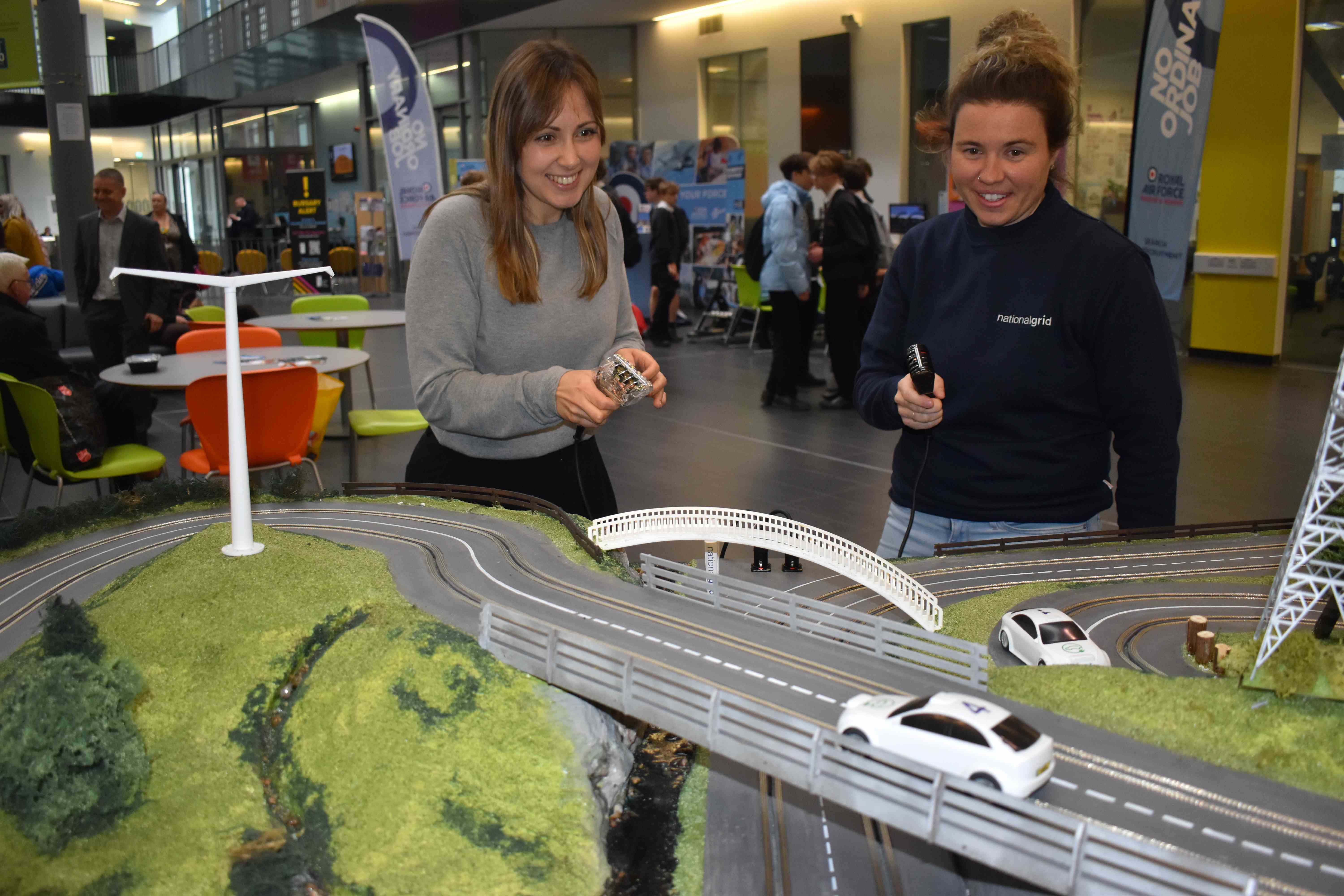 A team from the National grid had an old school Scaletrix