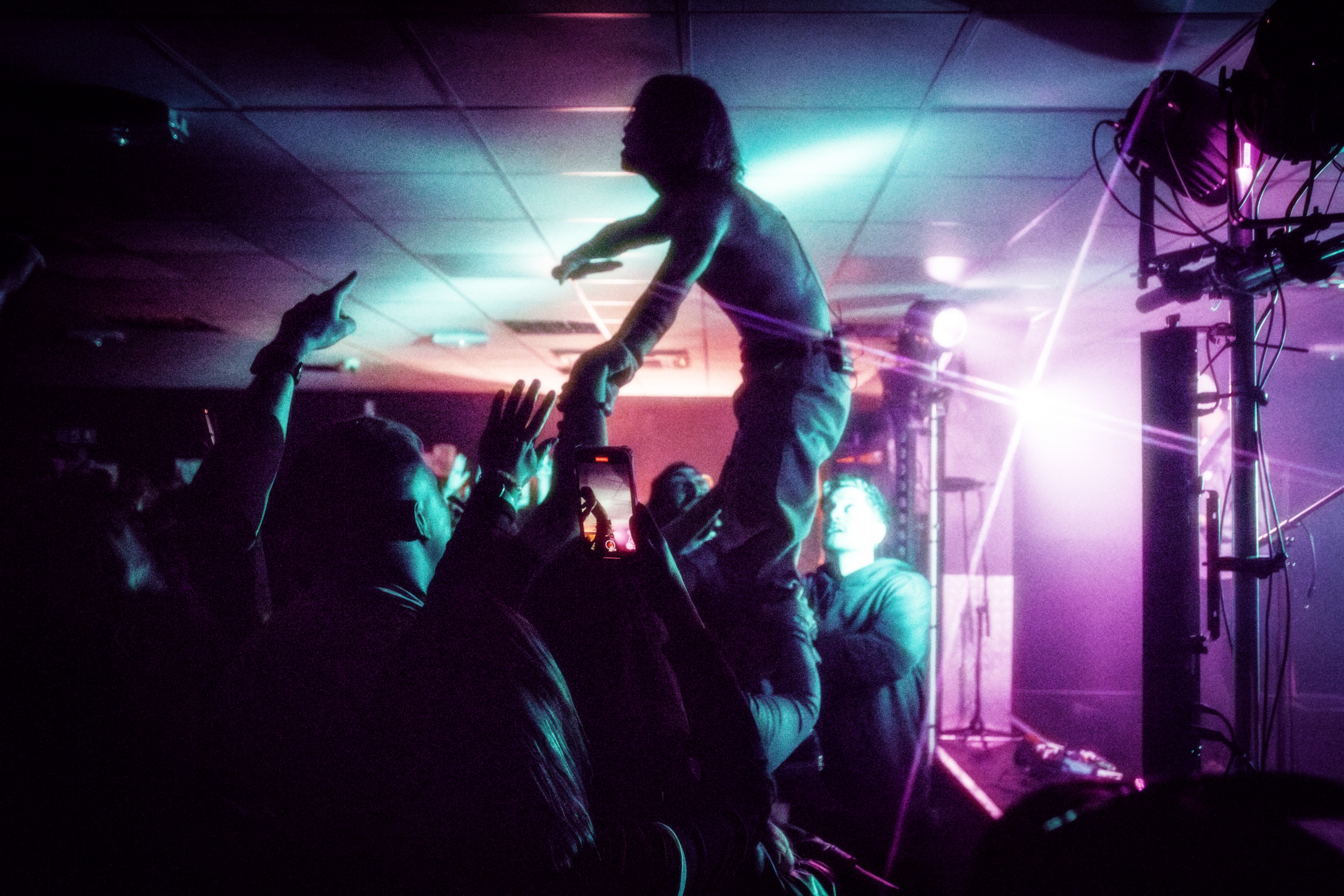 The Hunna performing at The Baths in Ipswich