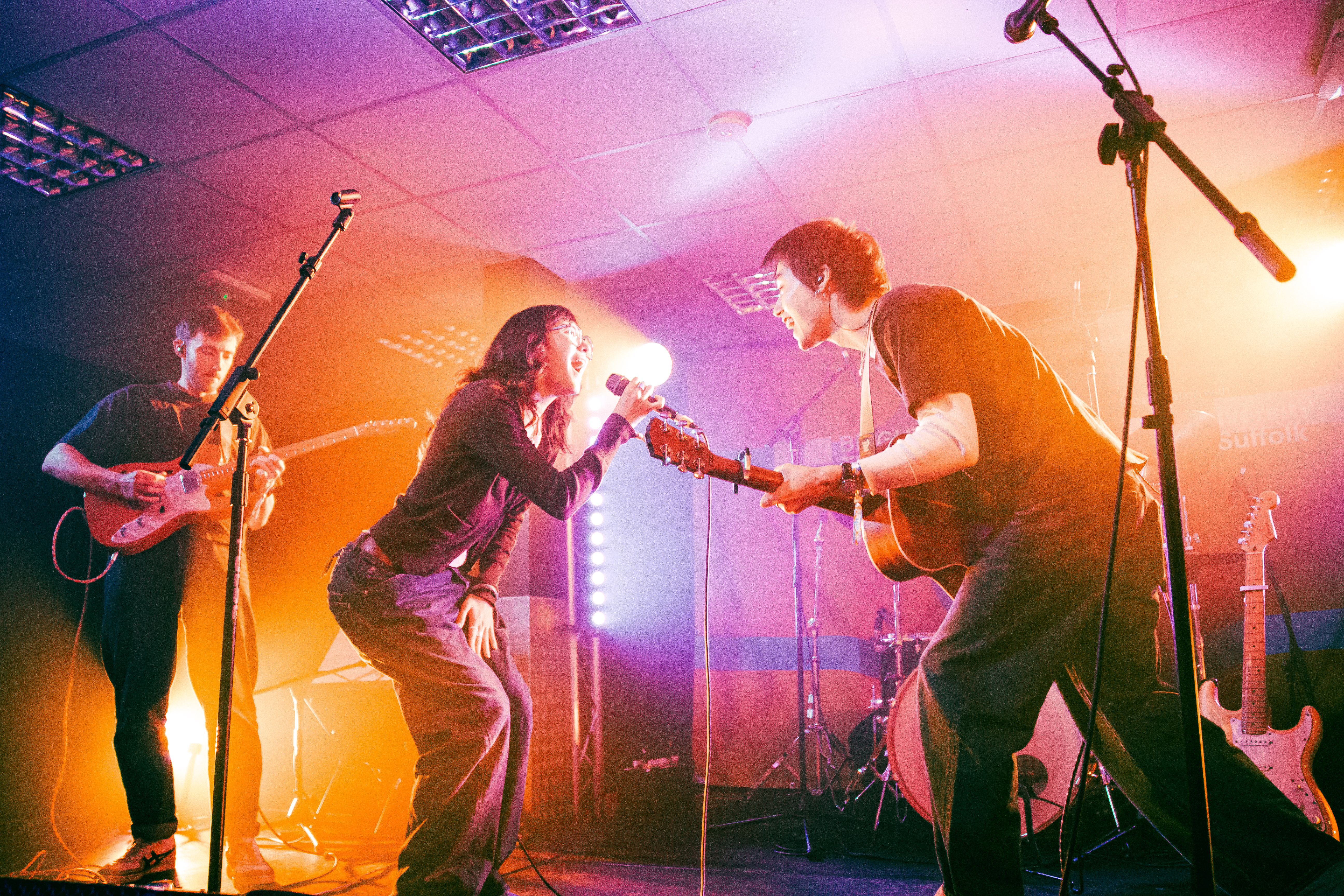 Pop duo Esme Emerson performed at The Baths in Ipswich