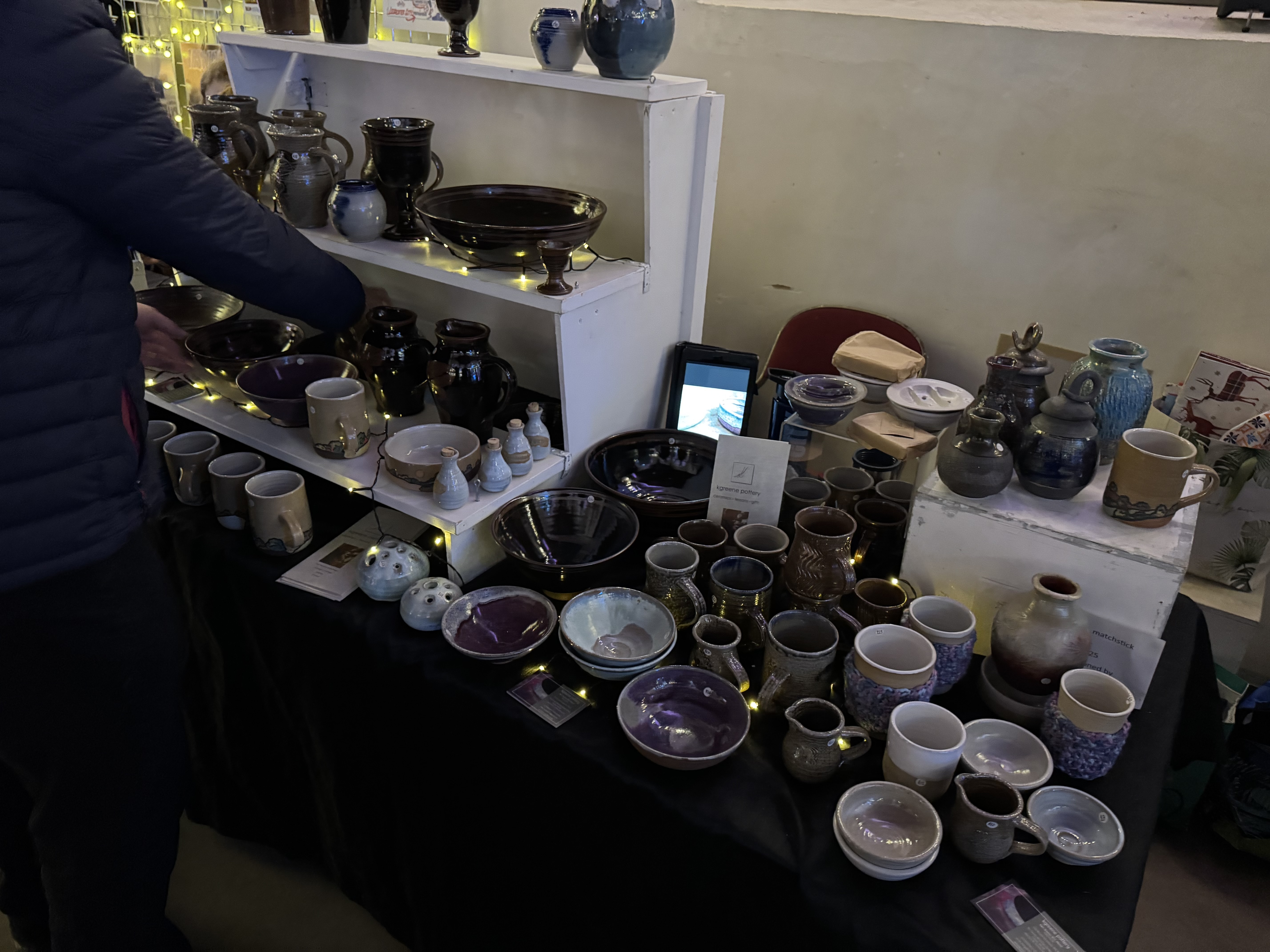 K Green Pottery stall