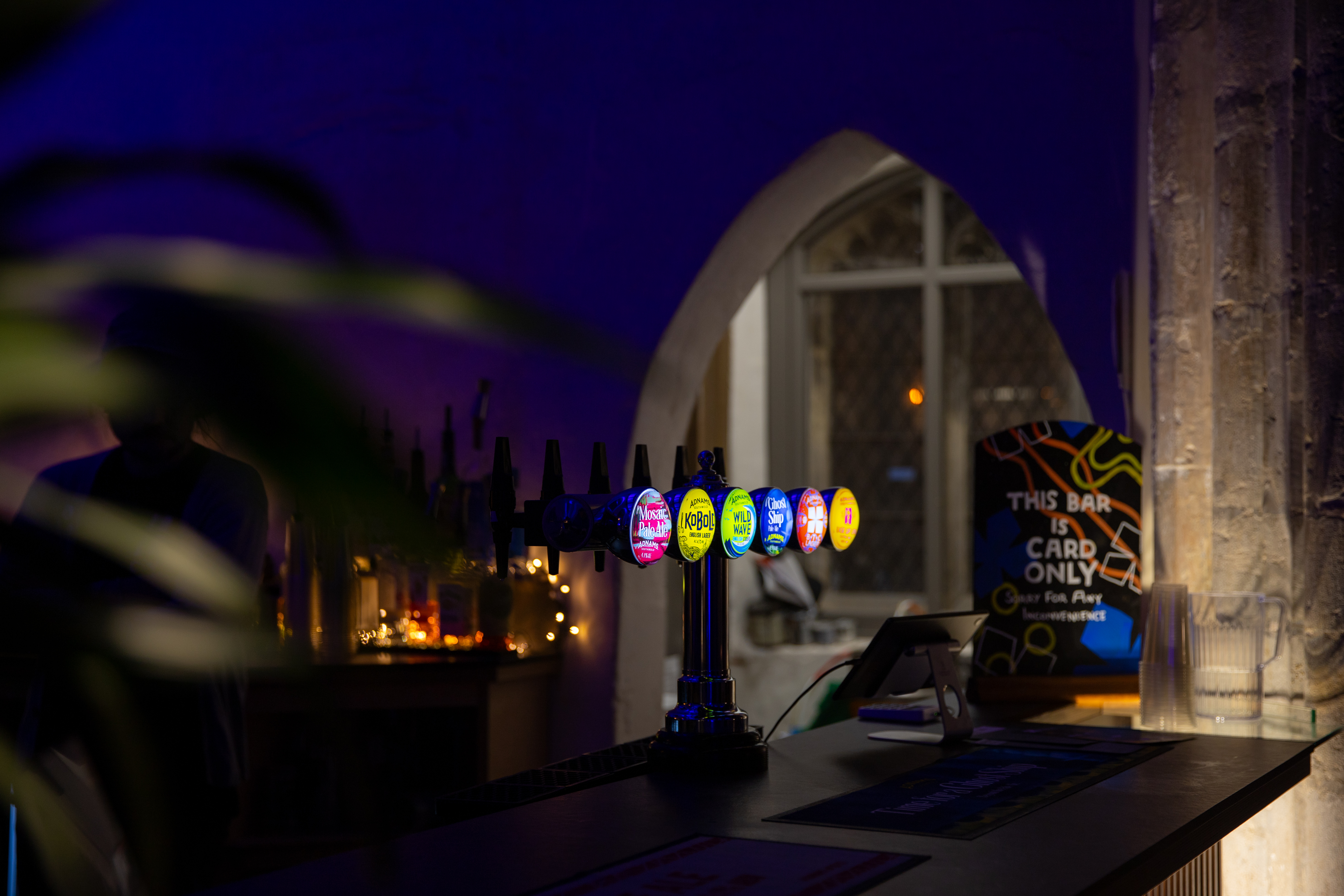 The bar inside St Stephen's Church in Ipswich