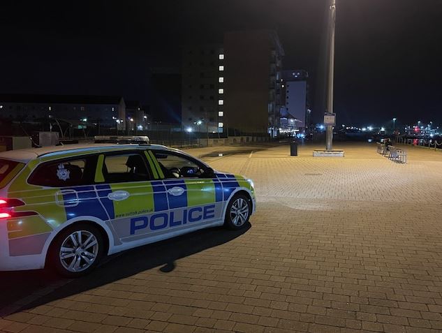 Police at Ipswich Waterfront