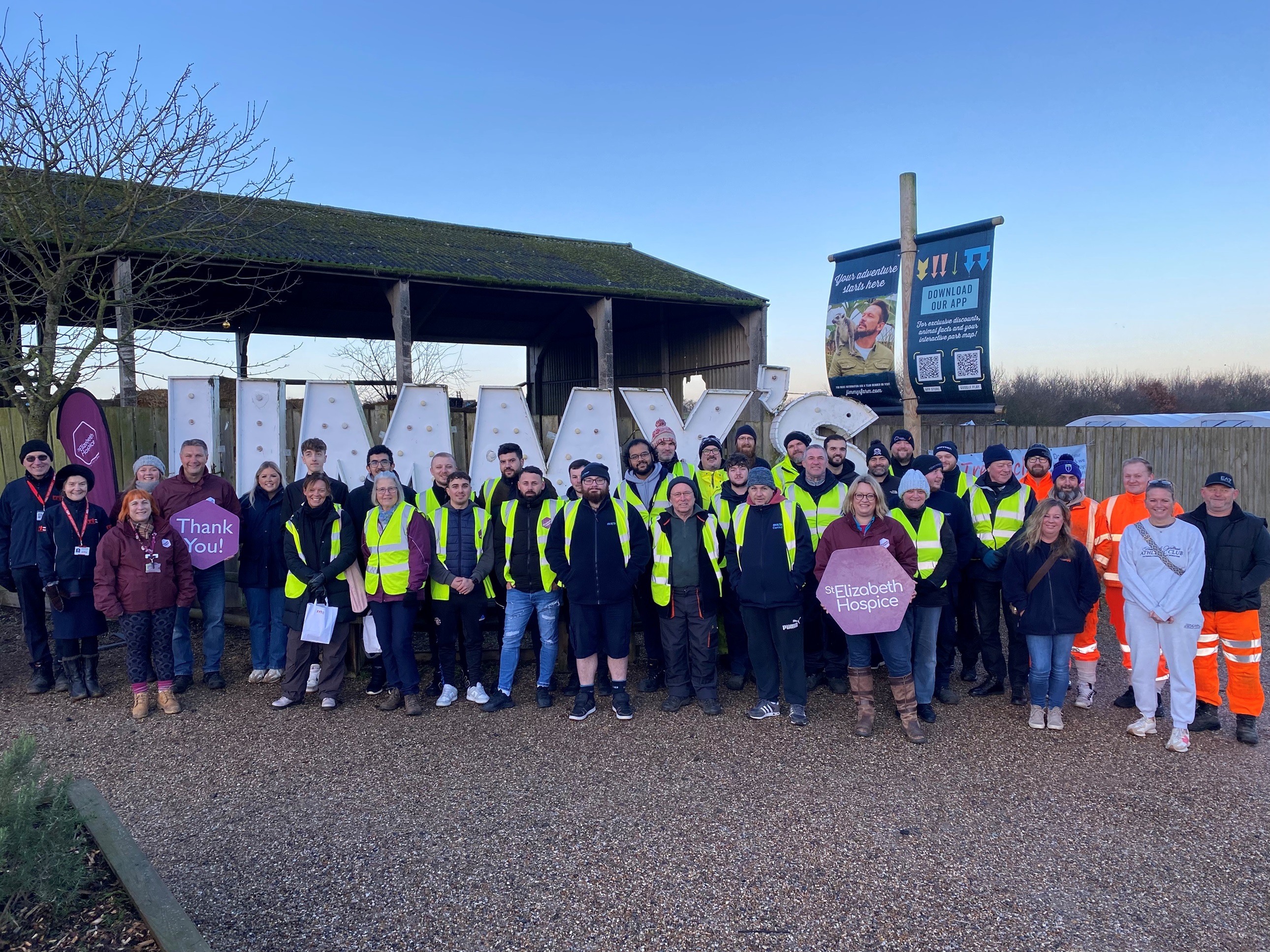 The 2024 tree-cycling team that raised over £24,000 for EACH and St Elizabeth Hospice