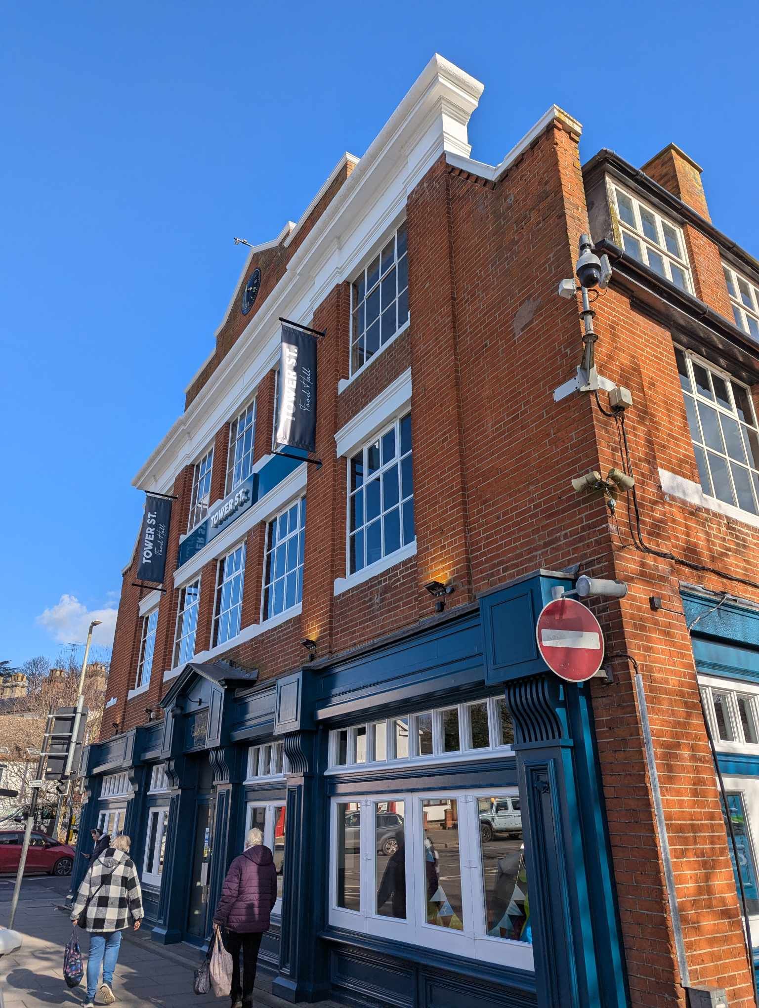 Side view of Tower Street Food Hall