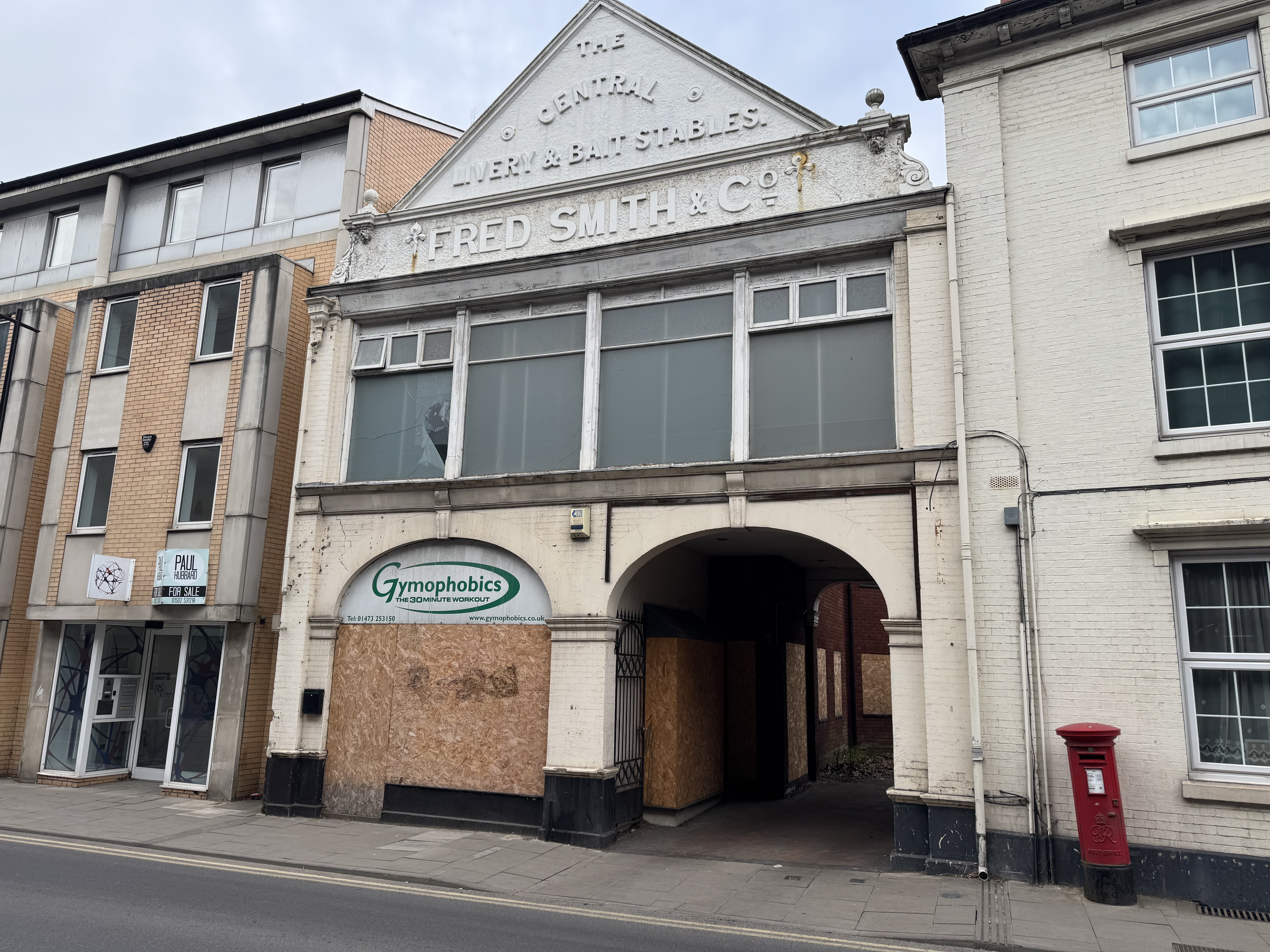 The former Gymphobics building on Princes Street in Ipswich