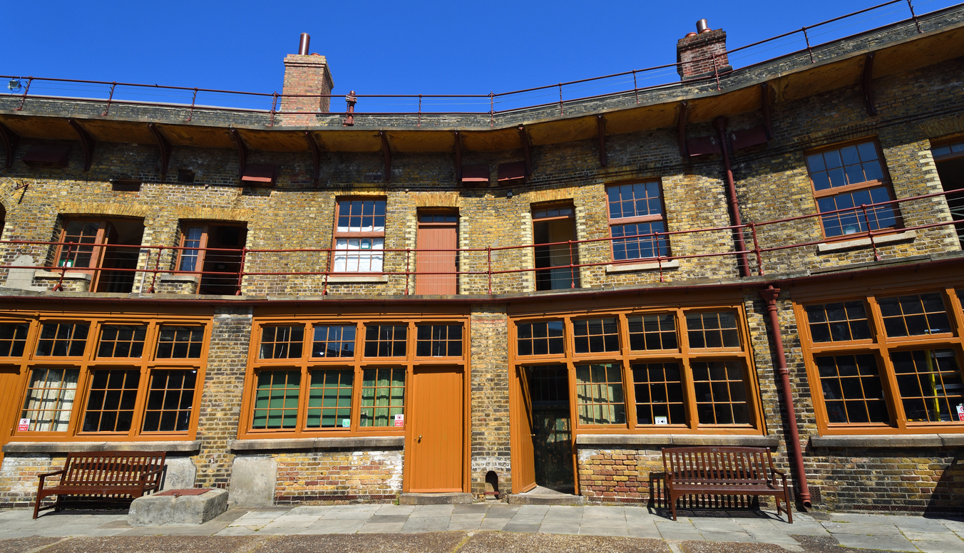 Inside the Landguard Fort in Felixstowe
