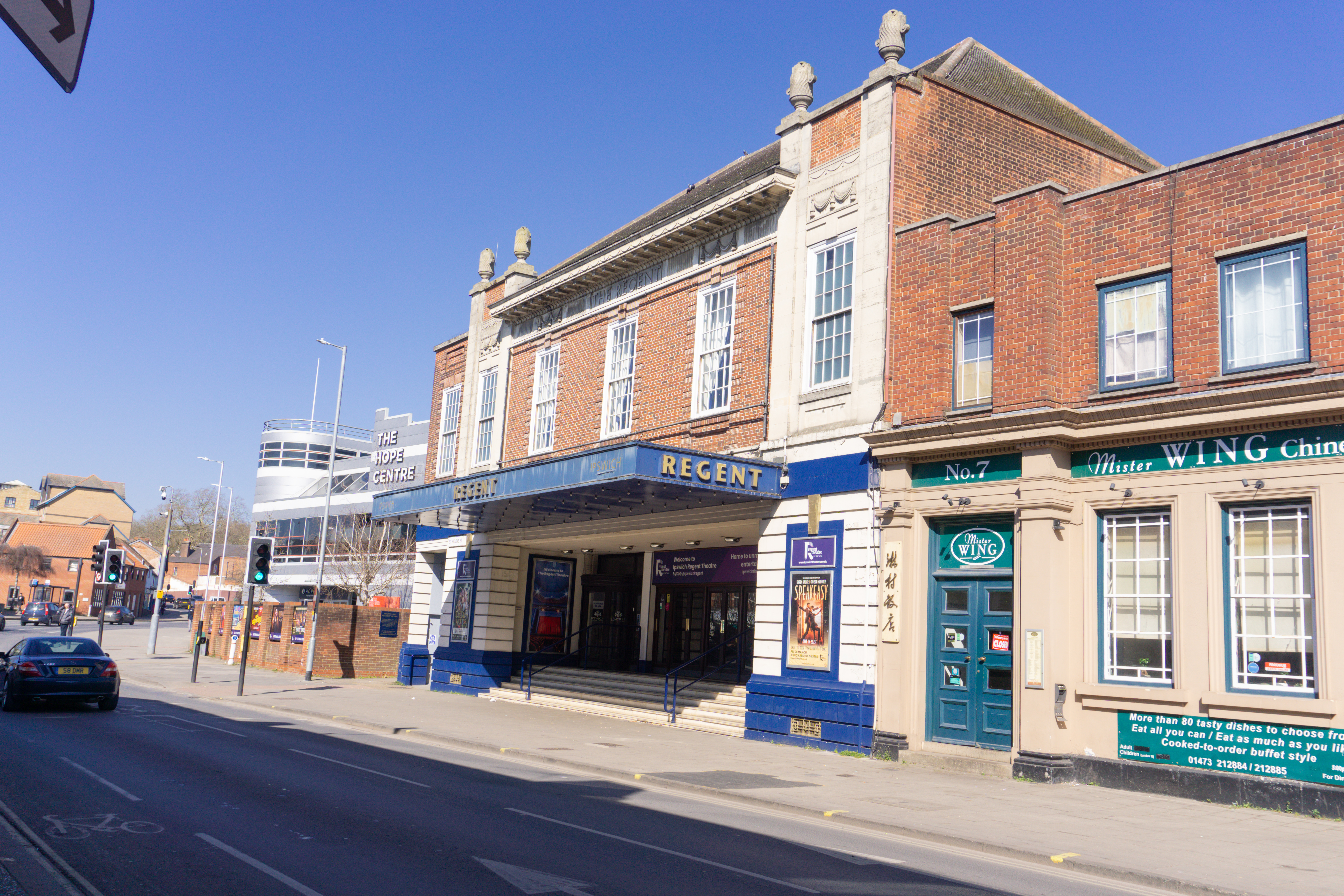 The regent theatre in ipswich building