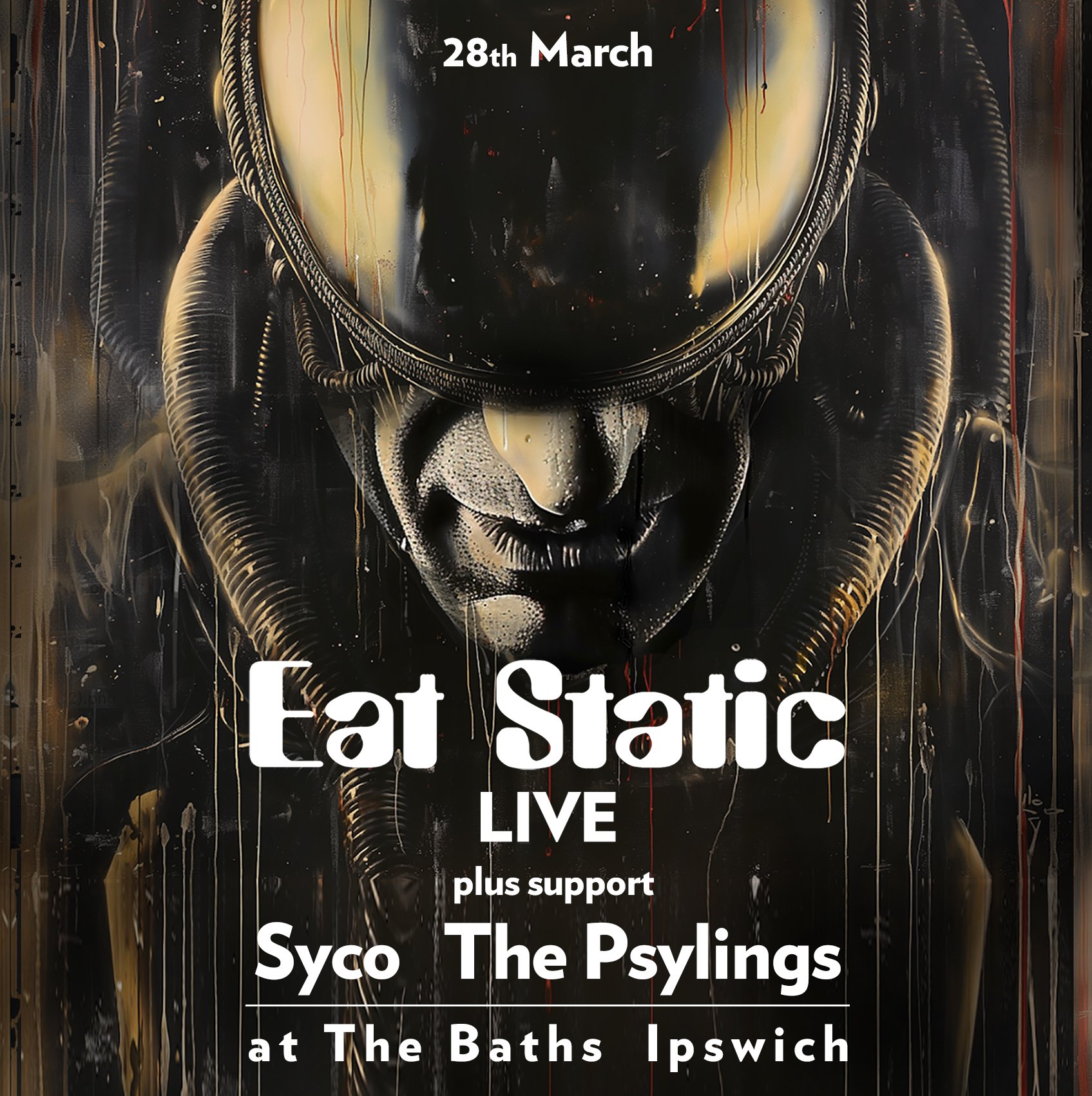 Eat Static at the Baths poster