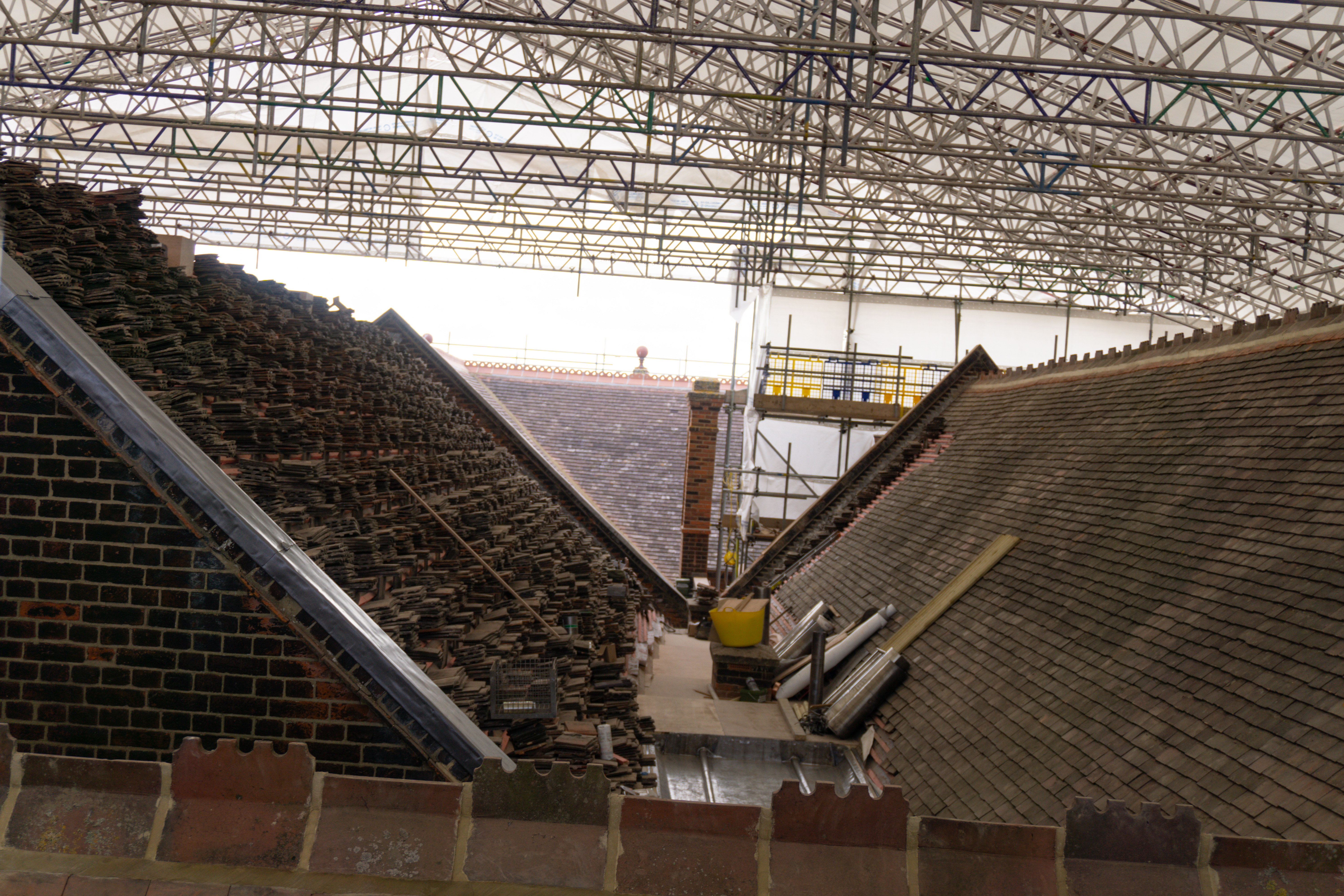 Renovation of the museum roof was a humongous undertaking