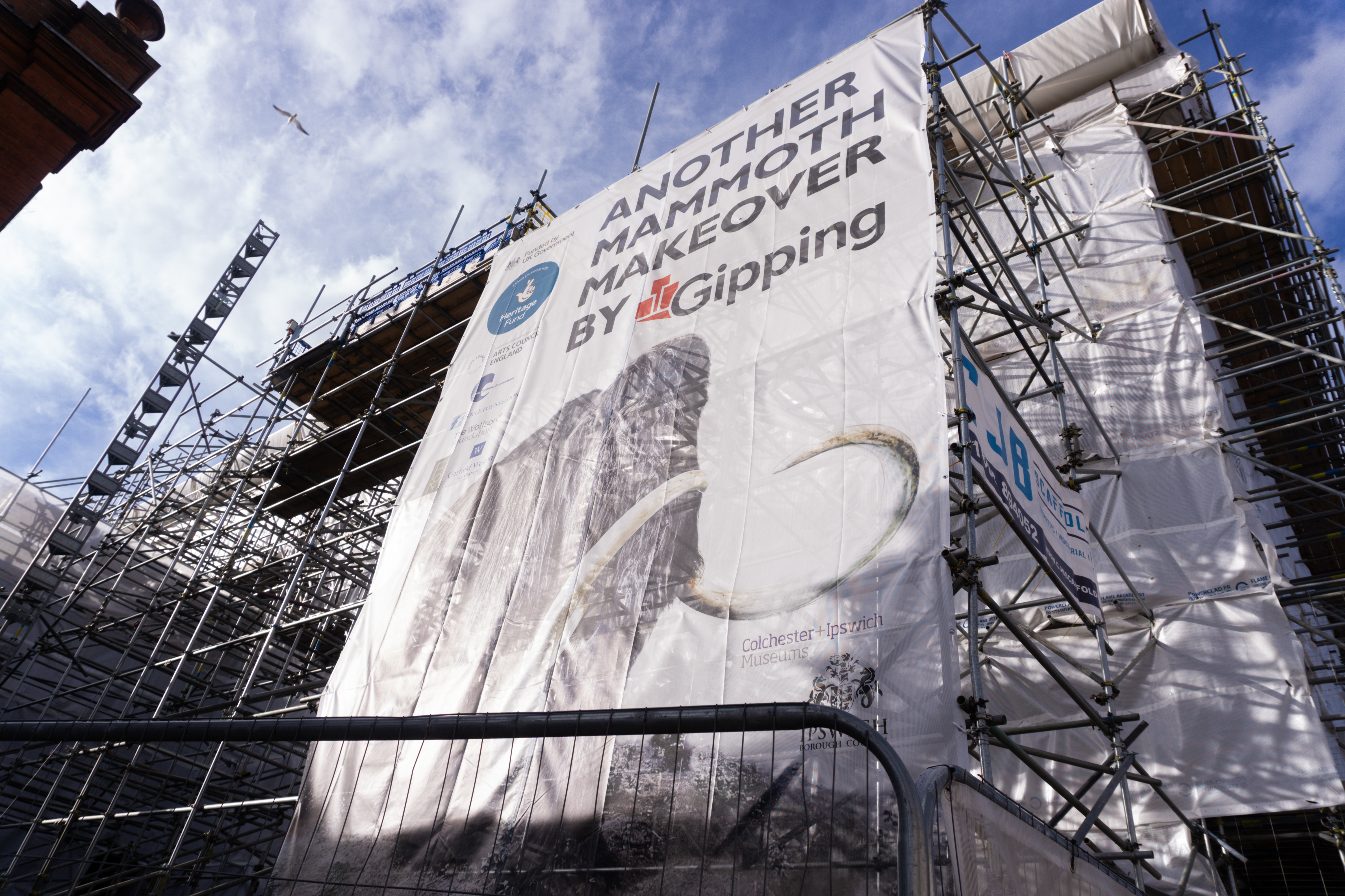 Gipping Construction doing on going renovations to outside of Ipswich Museum