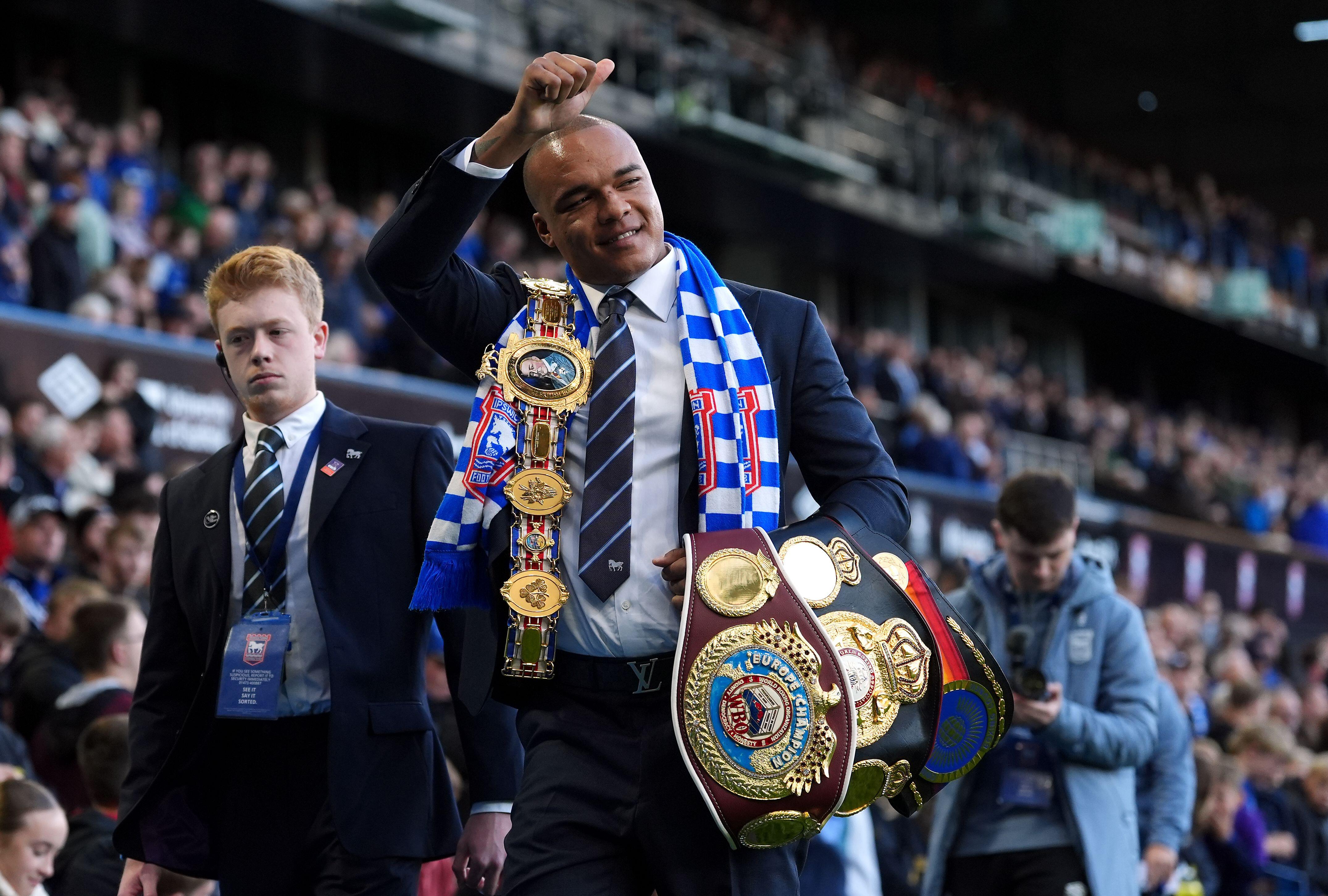 Fabio Wardley at Portman Road stadium in Ipswich