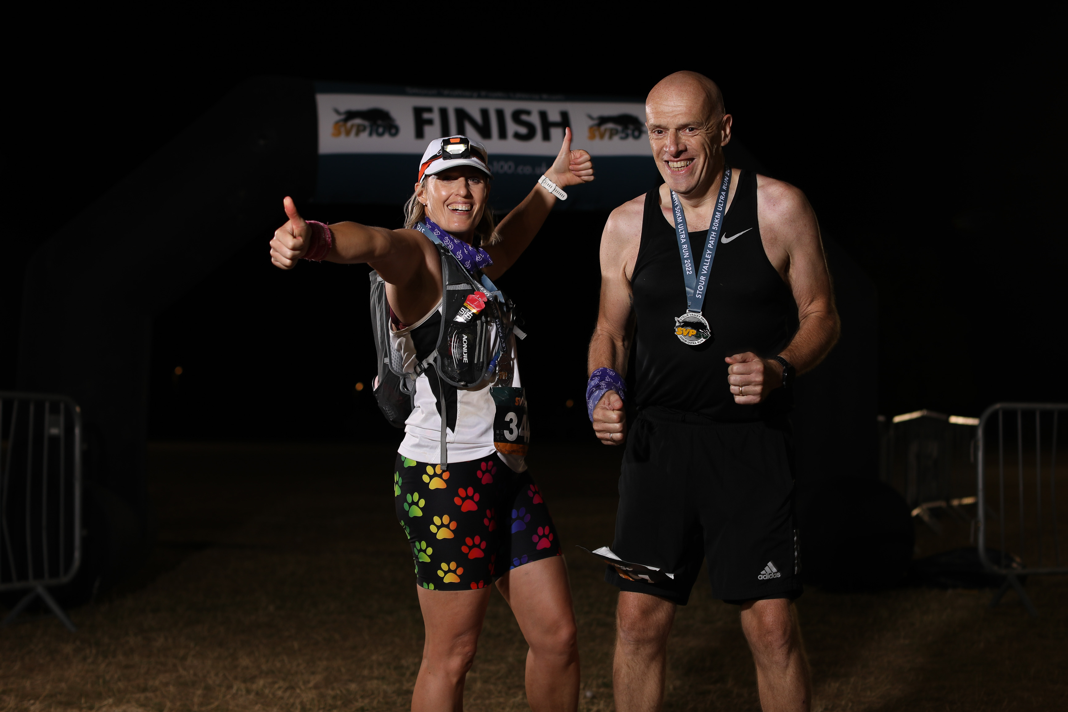 Sarah and Jeff ready for the London Marathon