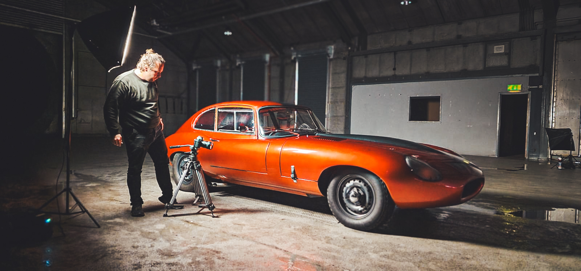 Nick Skinner shooting a Racing E-Type