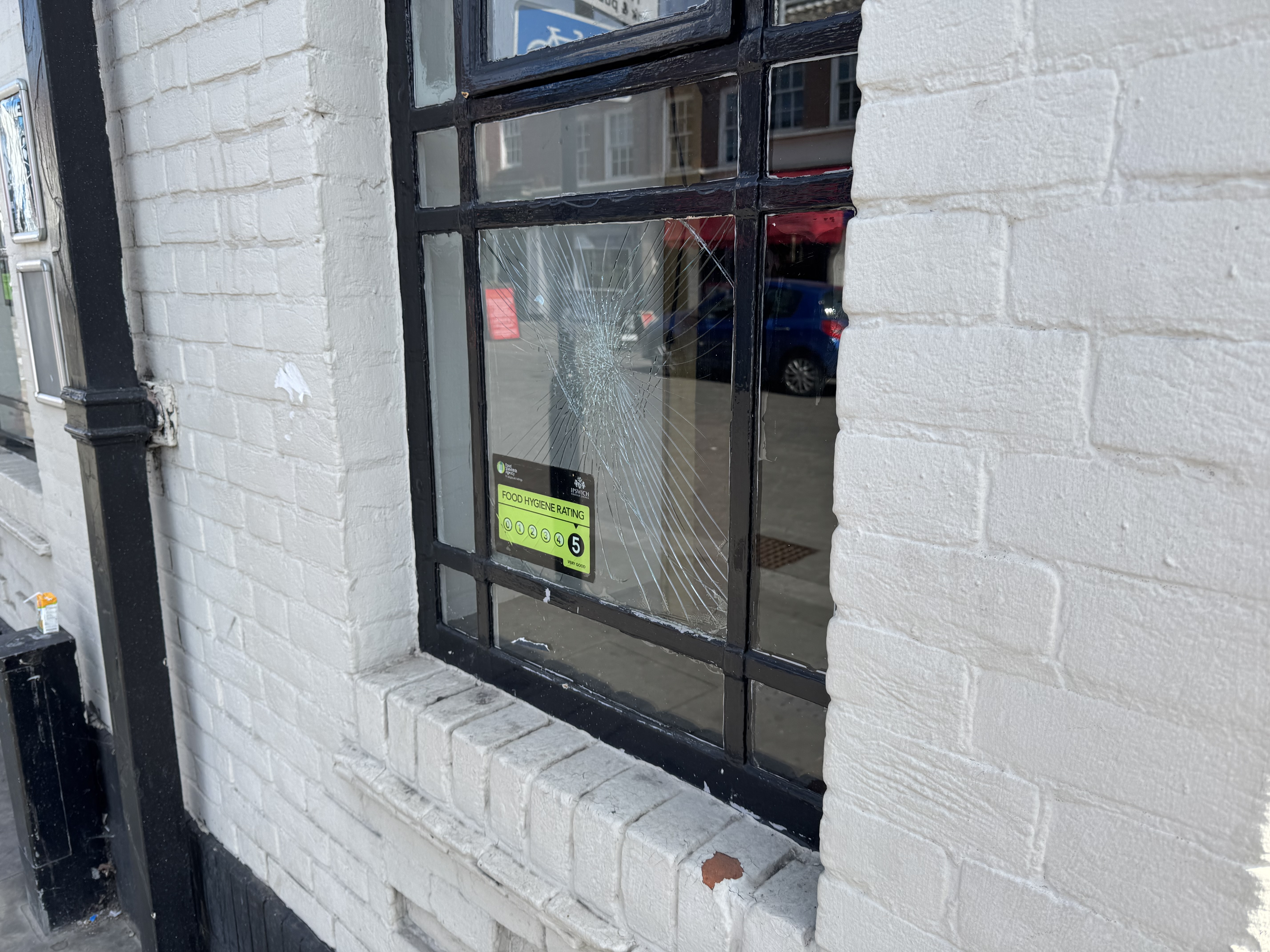 The Falcon was also affected by the mindless act of vandalism