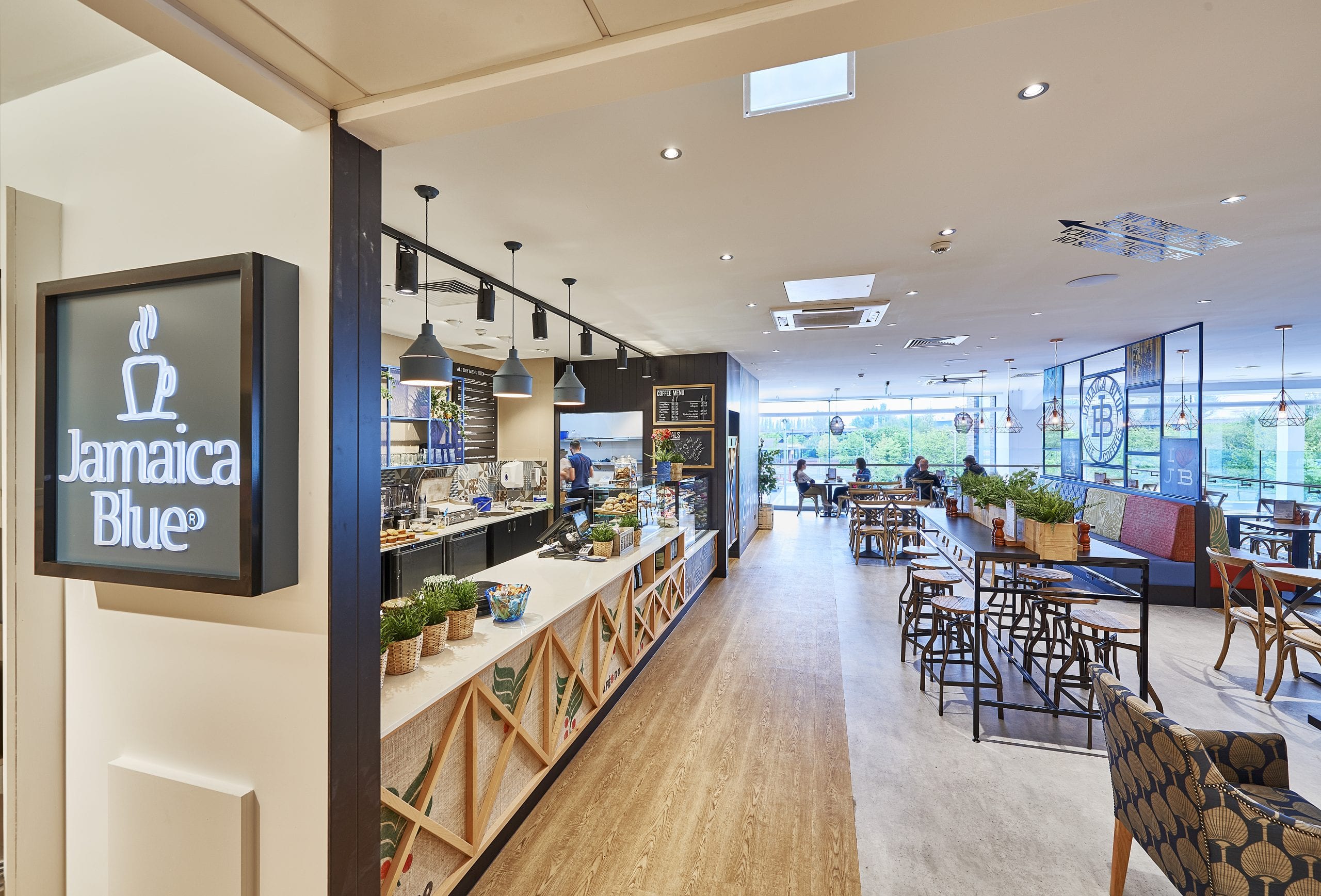 Inside Jamaica Blue in Wednesday