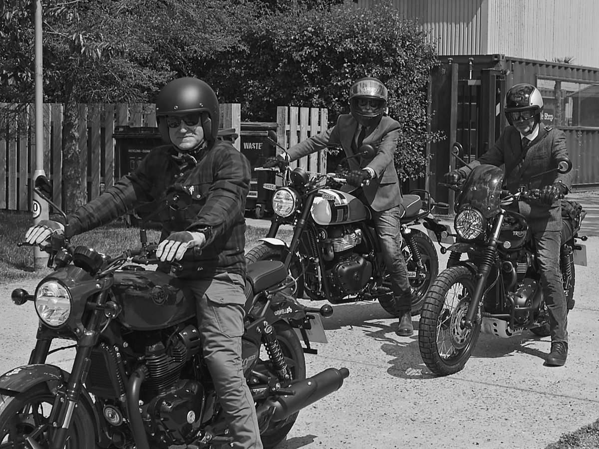 Motorcyclists at Ipswich's first Distinguished Gentleman's Ride in 2025