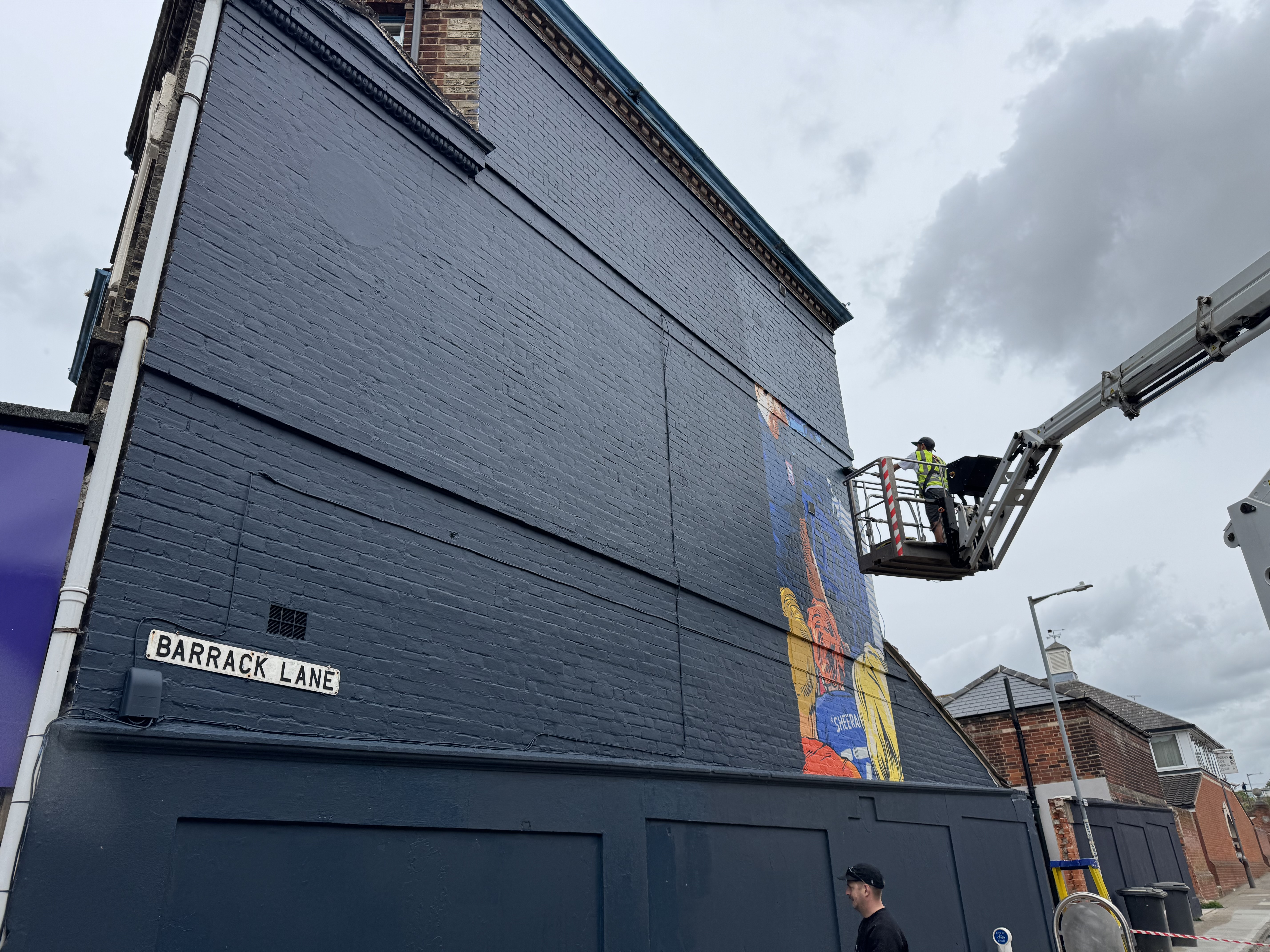 The ITFC promotion mural was organised by TNT Sports' Only Sport Can Do This campaign, which was a nationwide project that began last July