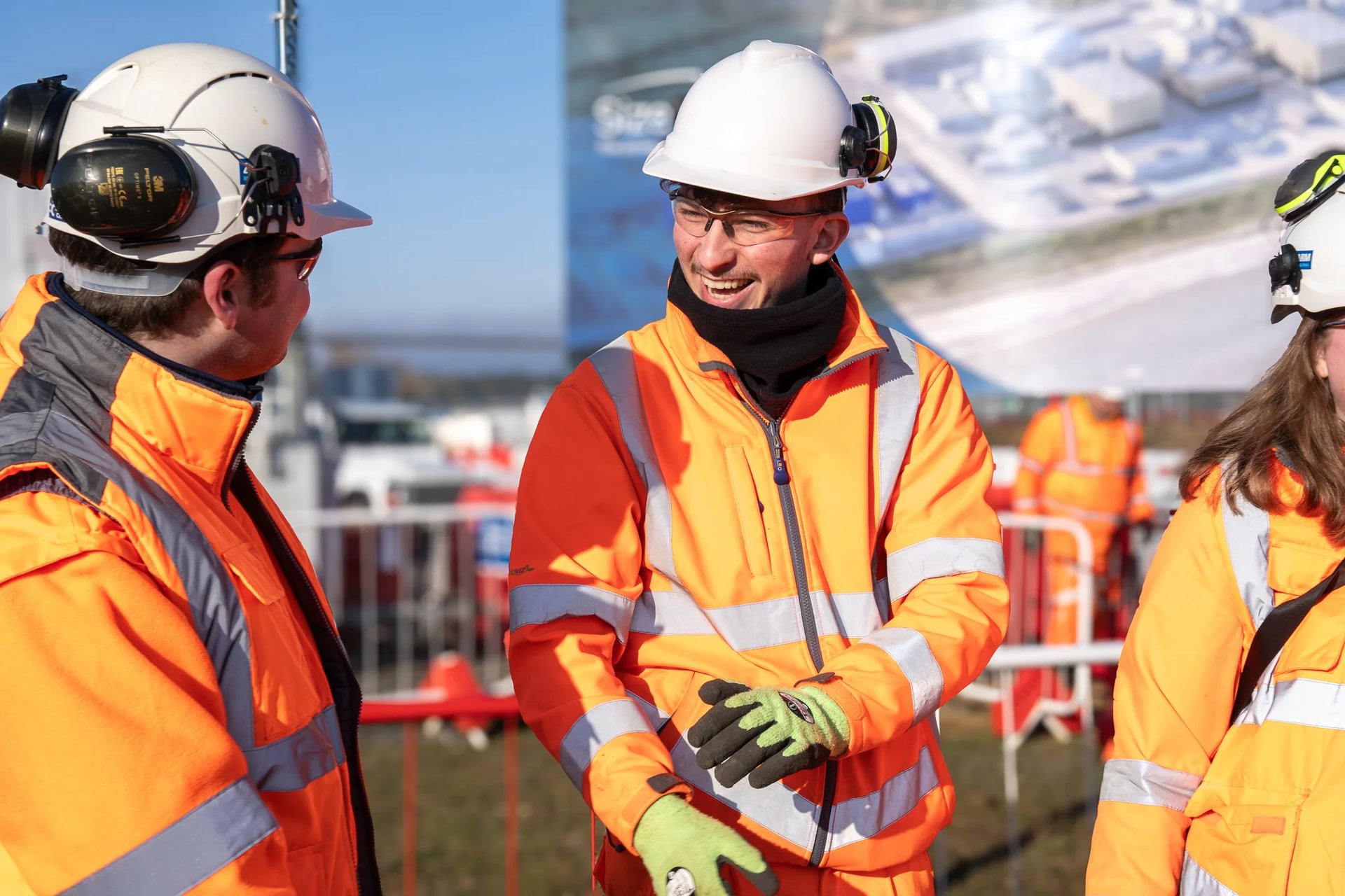 Apprentices on site at Sizewell C
