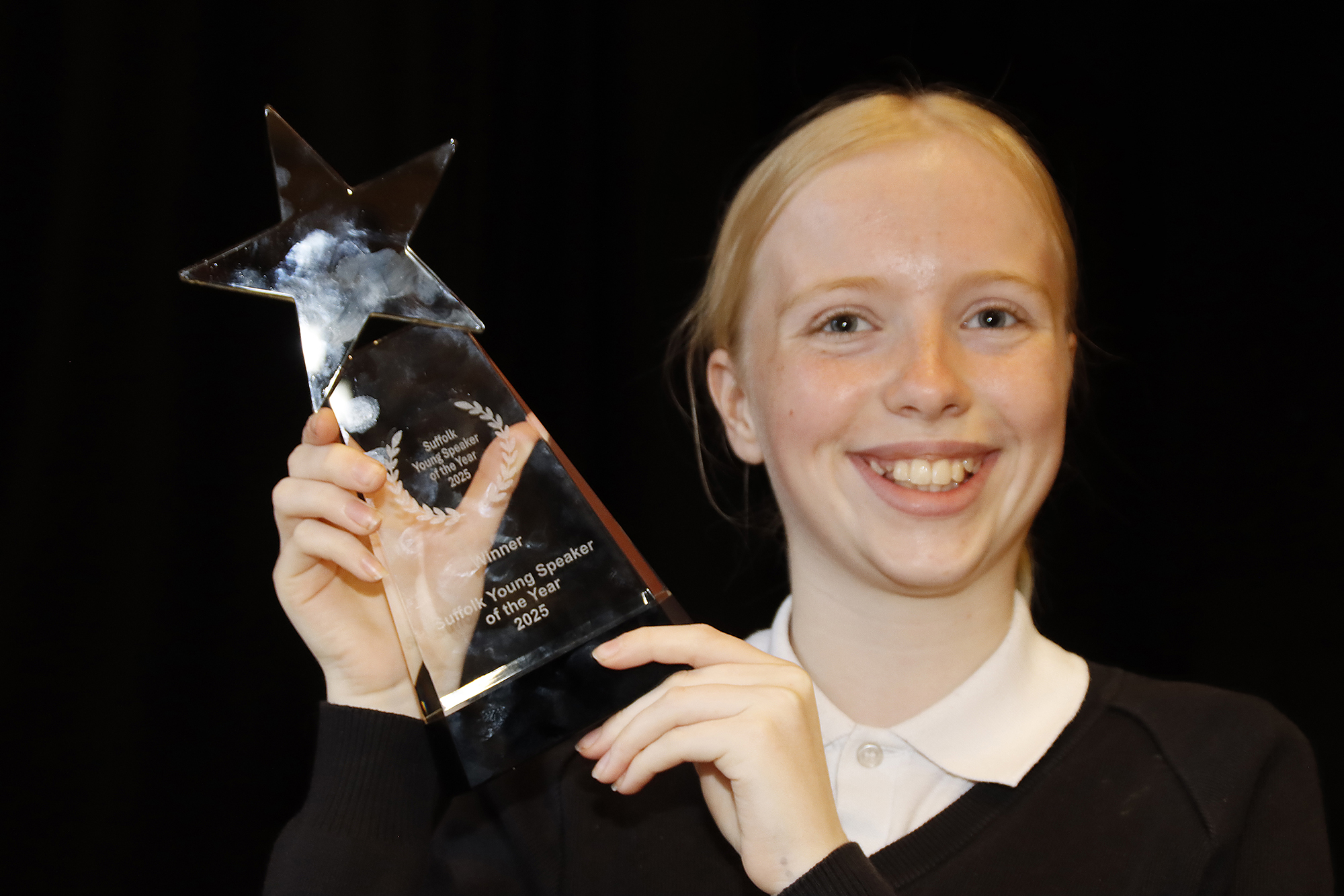 Suffolk Young Speaker of the Year Amber Williamson-Brown (14, Claydon High School)