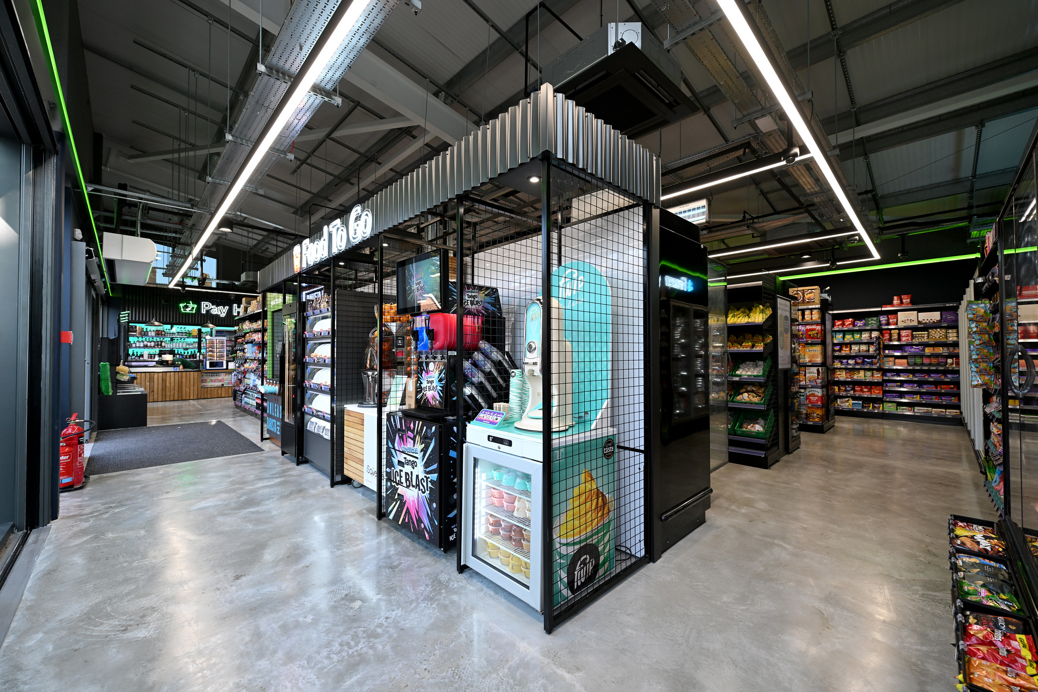 Food2Go inside the new Woodbridge Road East of England Co-op