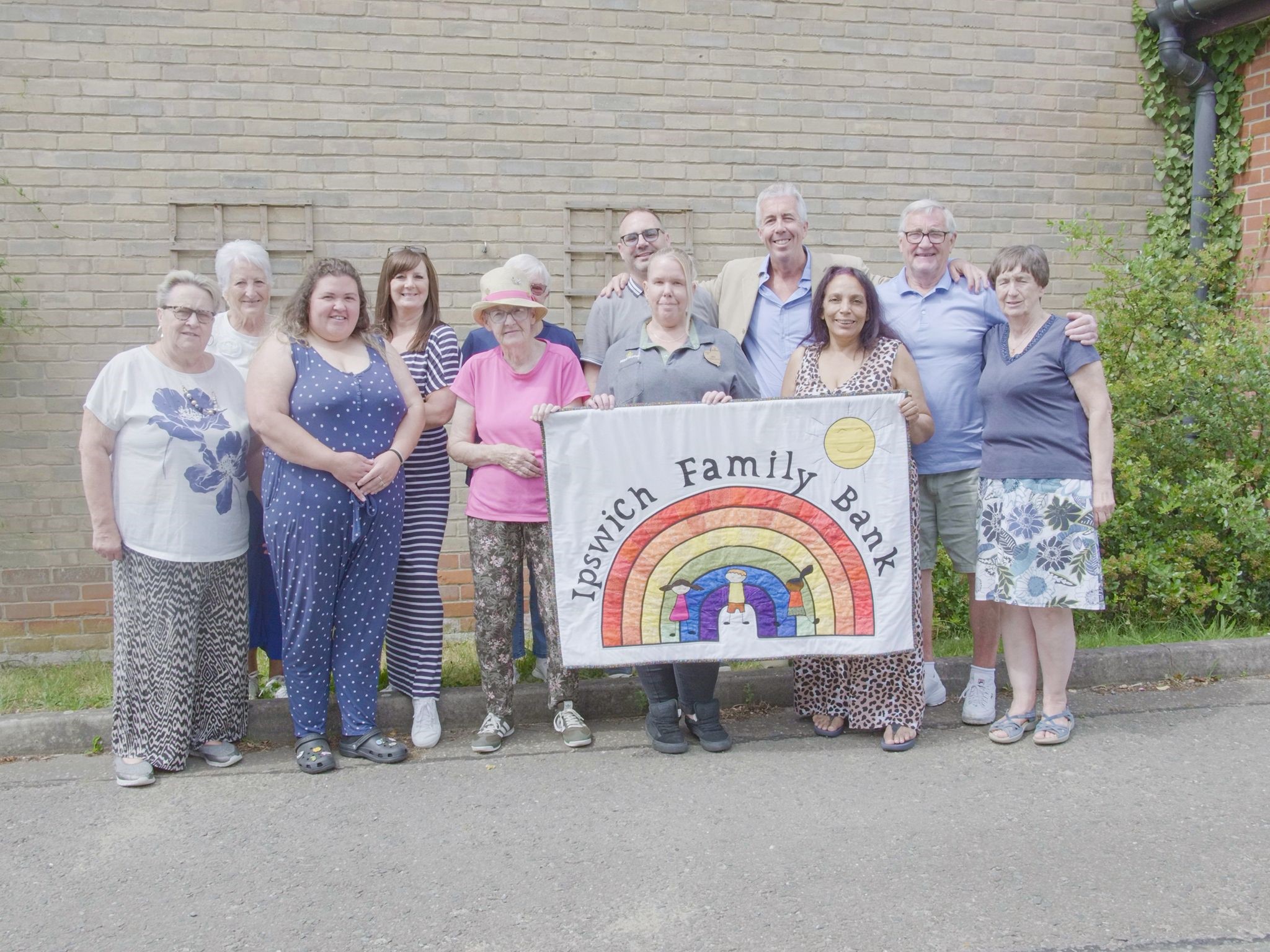 Ipswich Family Bank receiving the £10k donation from Kevin Craig