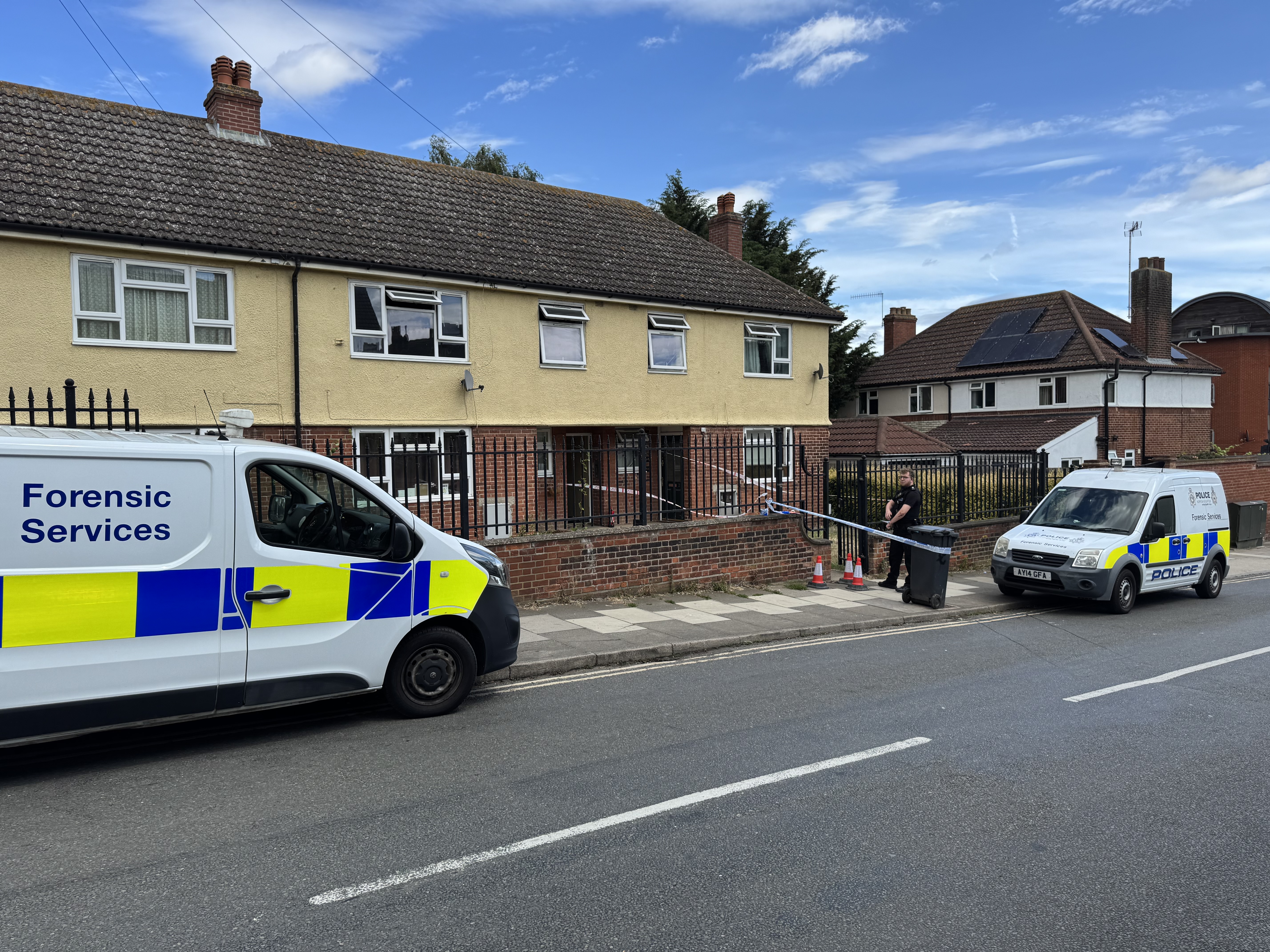 A police presence remained on Station Street following the attack on a man in his 40s