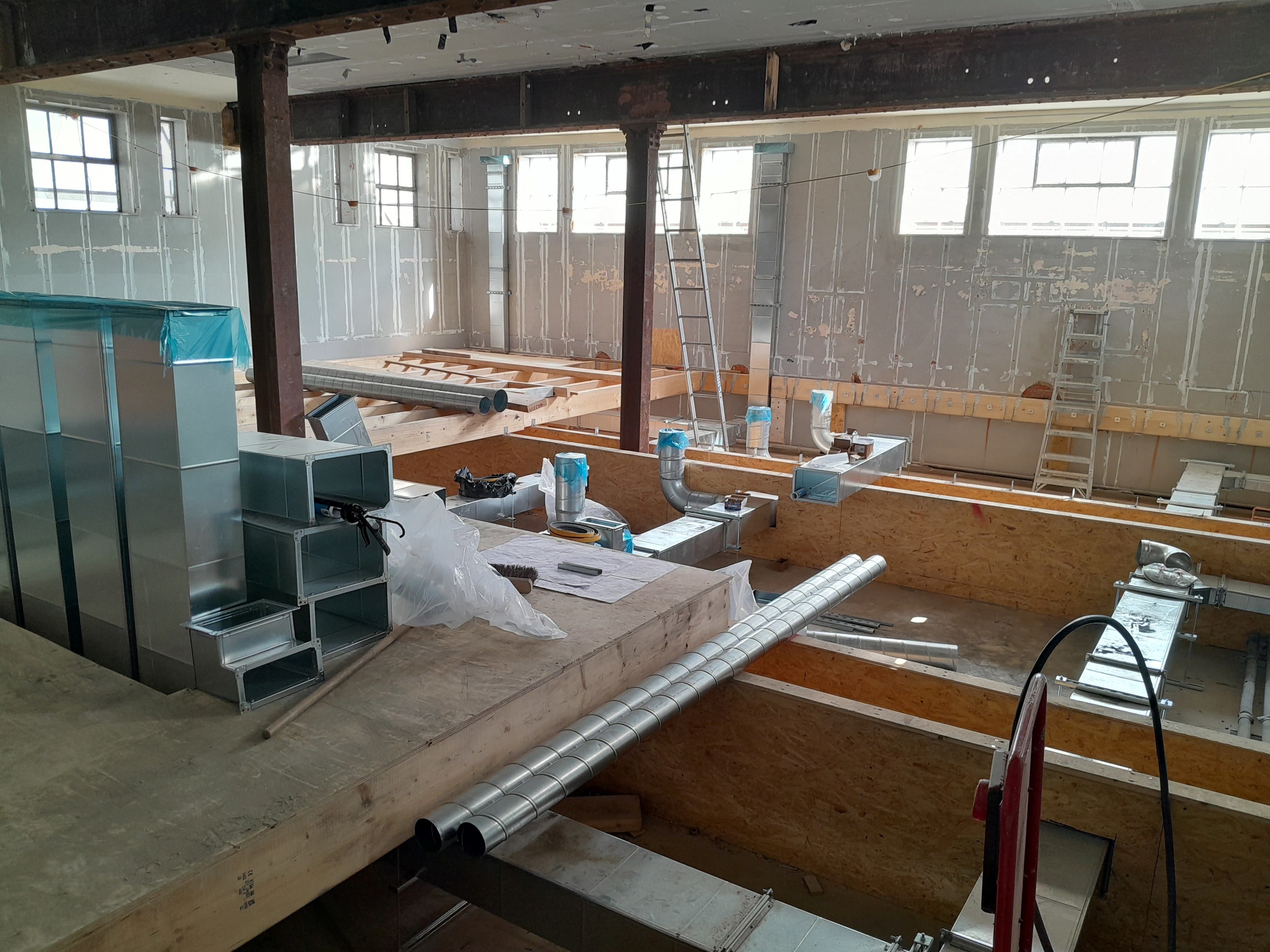 Work in progress at Ipswich Museum