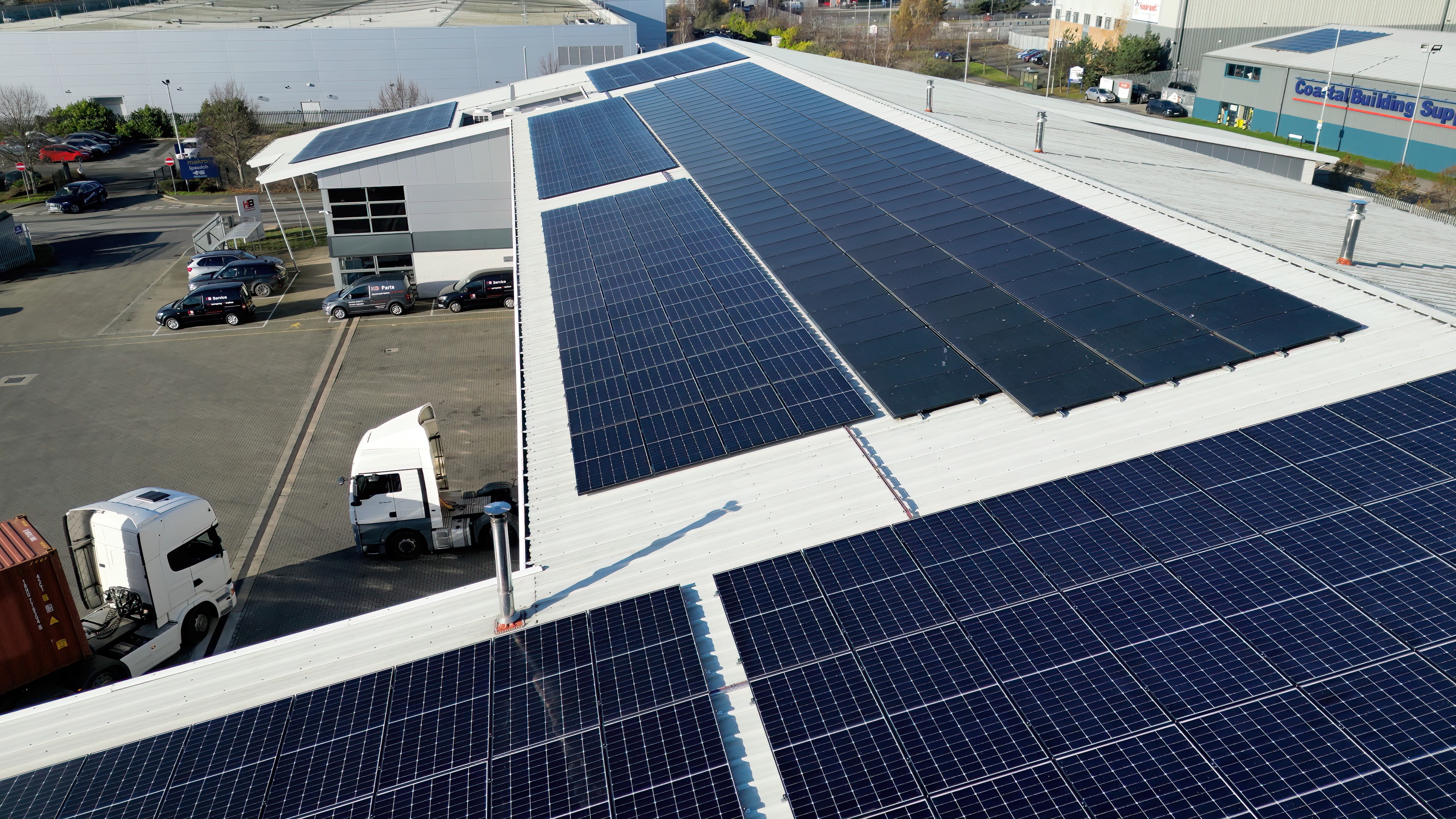 A rooftop solar installation by Insight Energy