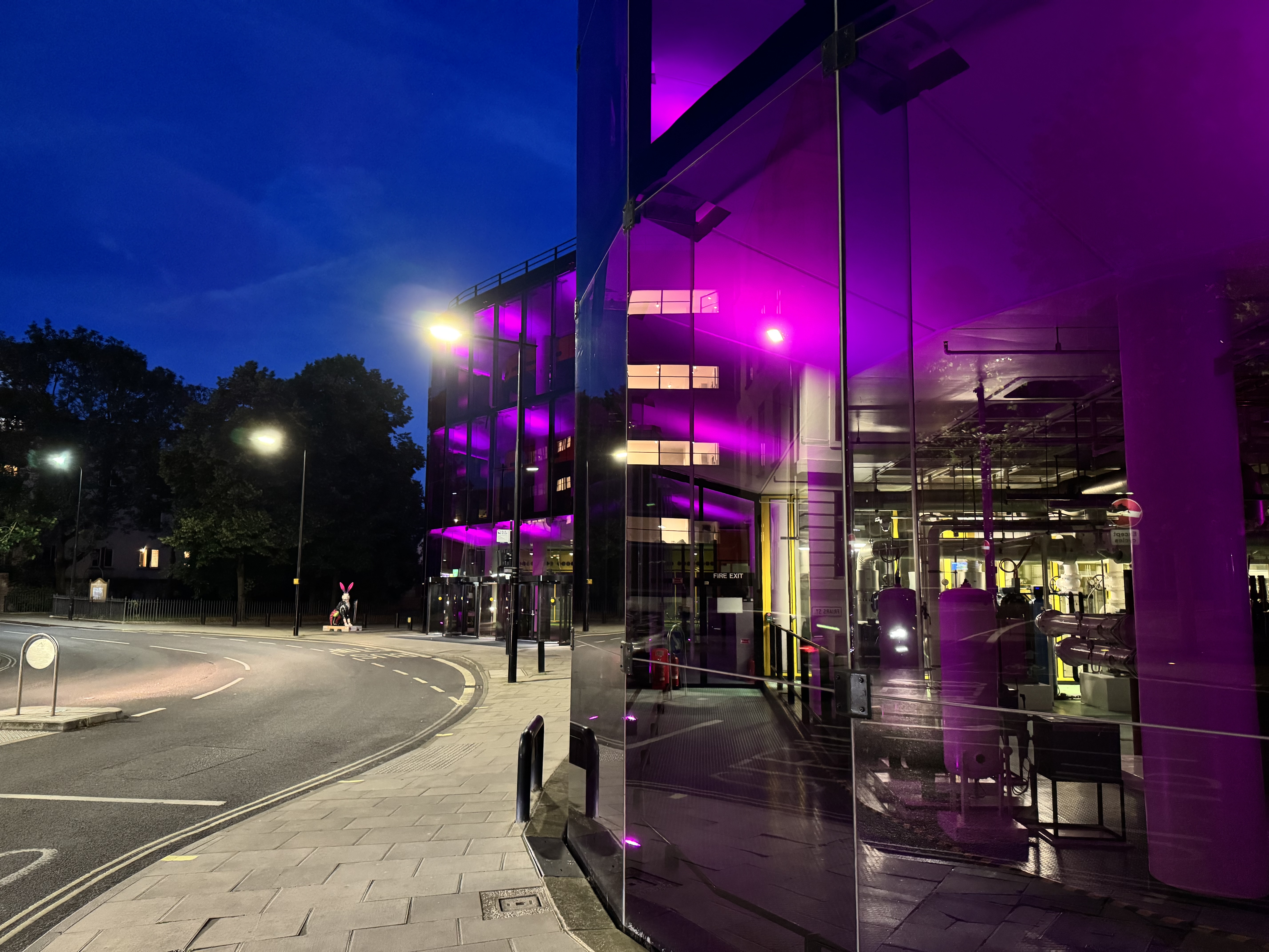 The Willis Building has been lit up pink