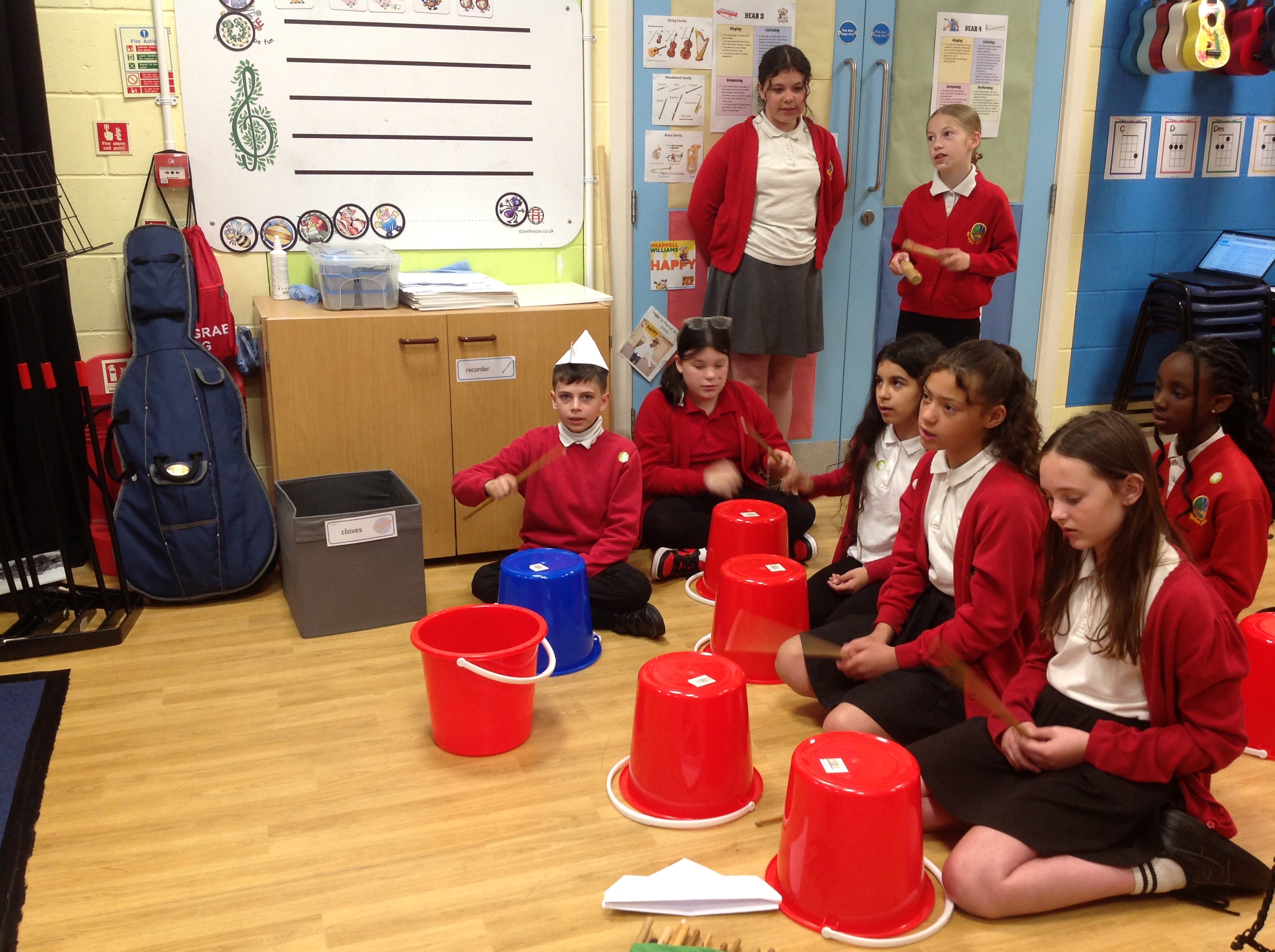 Students at Springfield Junior School performed sea shanties as part of the project