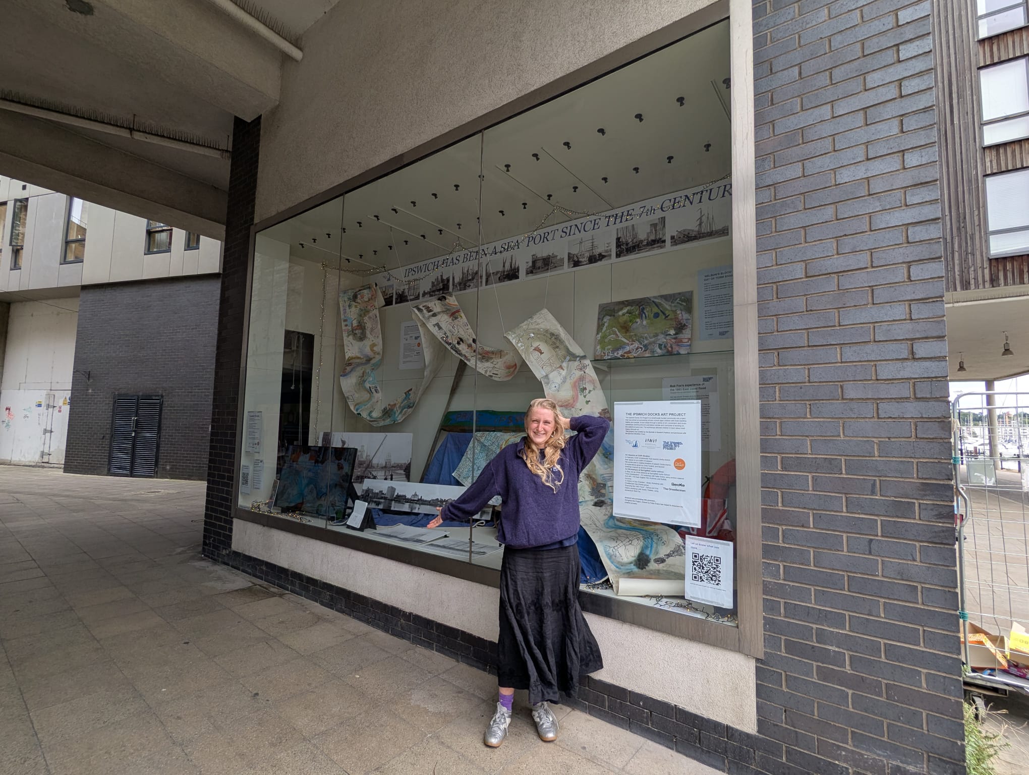 The exhibition at the Waterfront Museum features children's artistic responses to the workshops