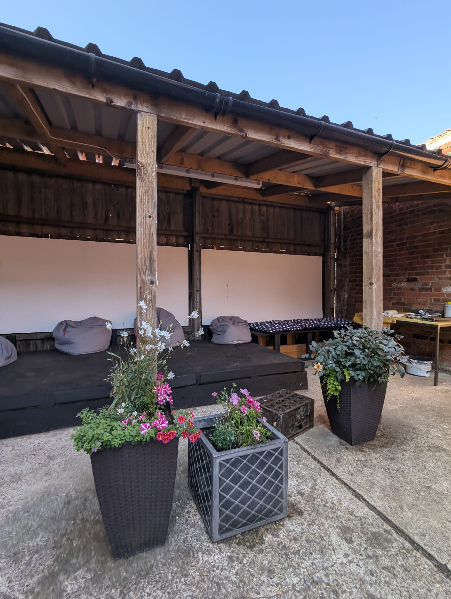 Outdoor space at local arts studio AMPP