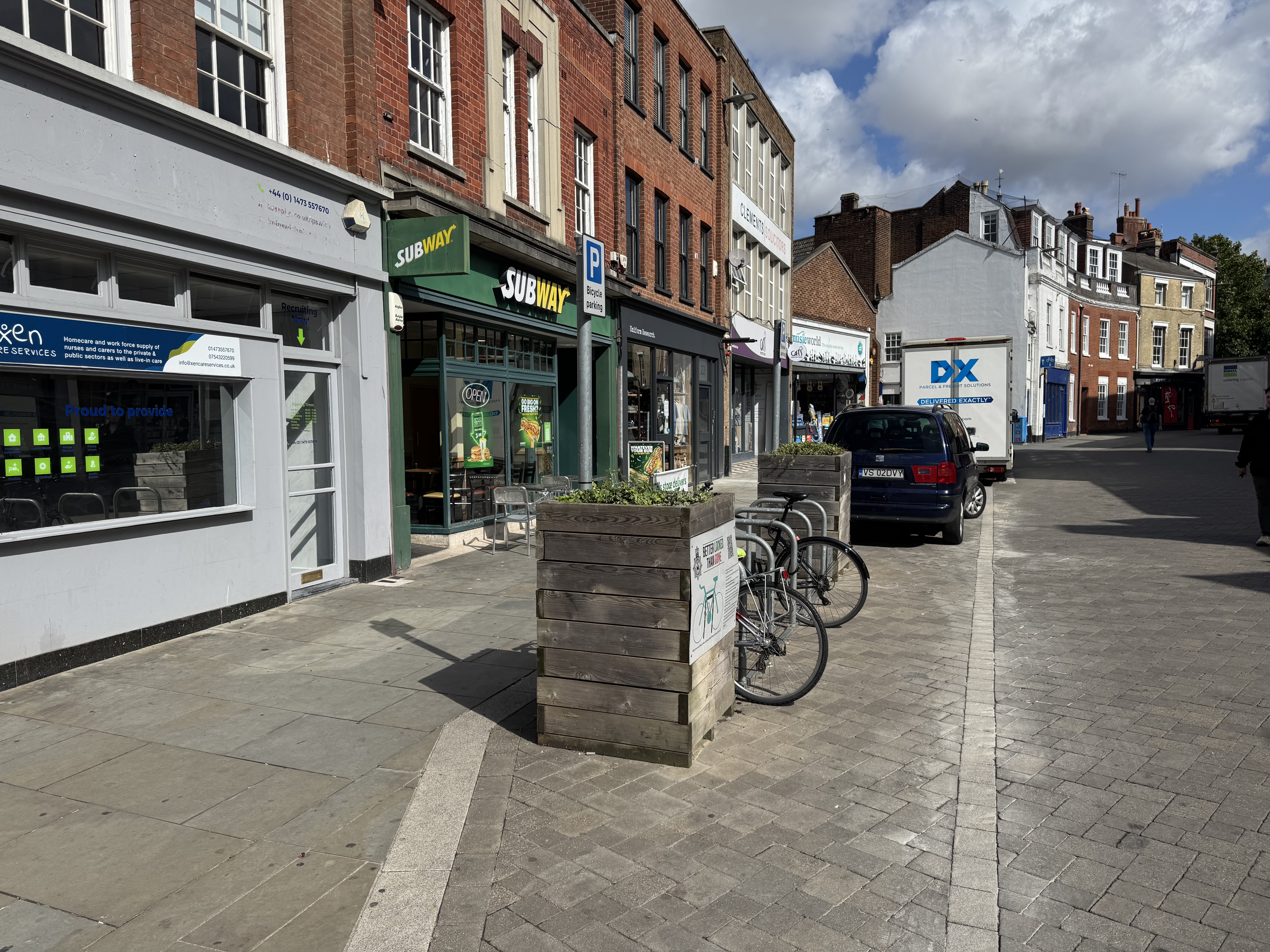 Planters on Queen Street