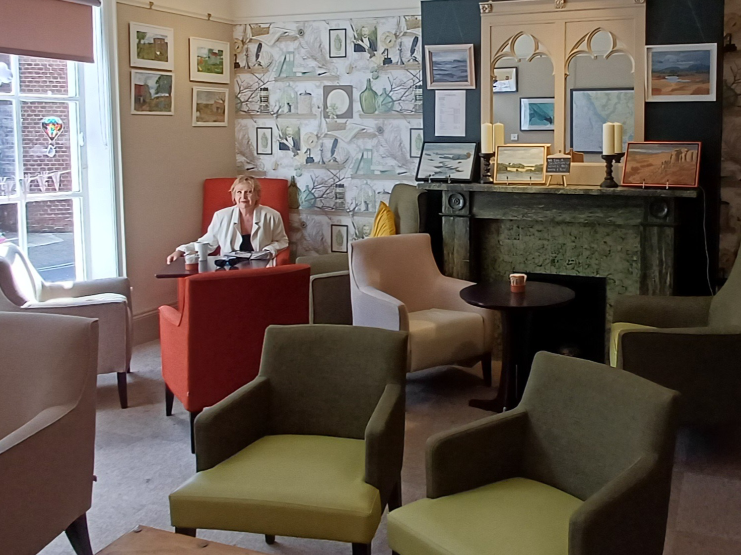 Jo in the reading room